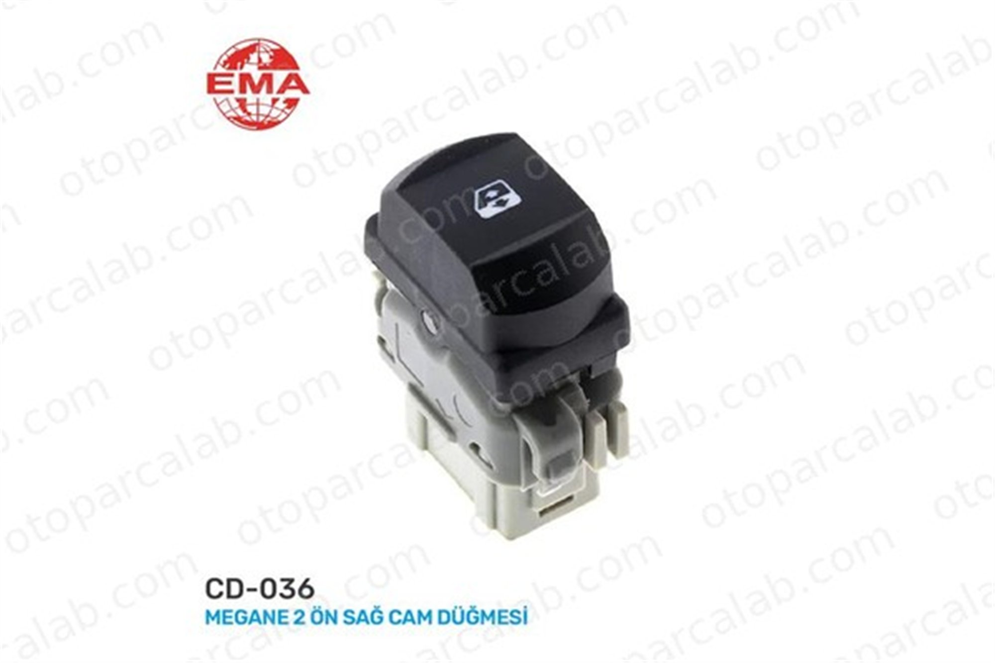 EMA MFK CD036 Cam Açma Düğmesi Ön Sağ EMA-MFK CD036 RENAULT MEGANE II MEGANE II Station wagon 8200442266 8200108265