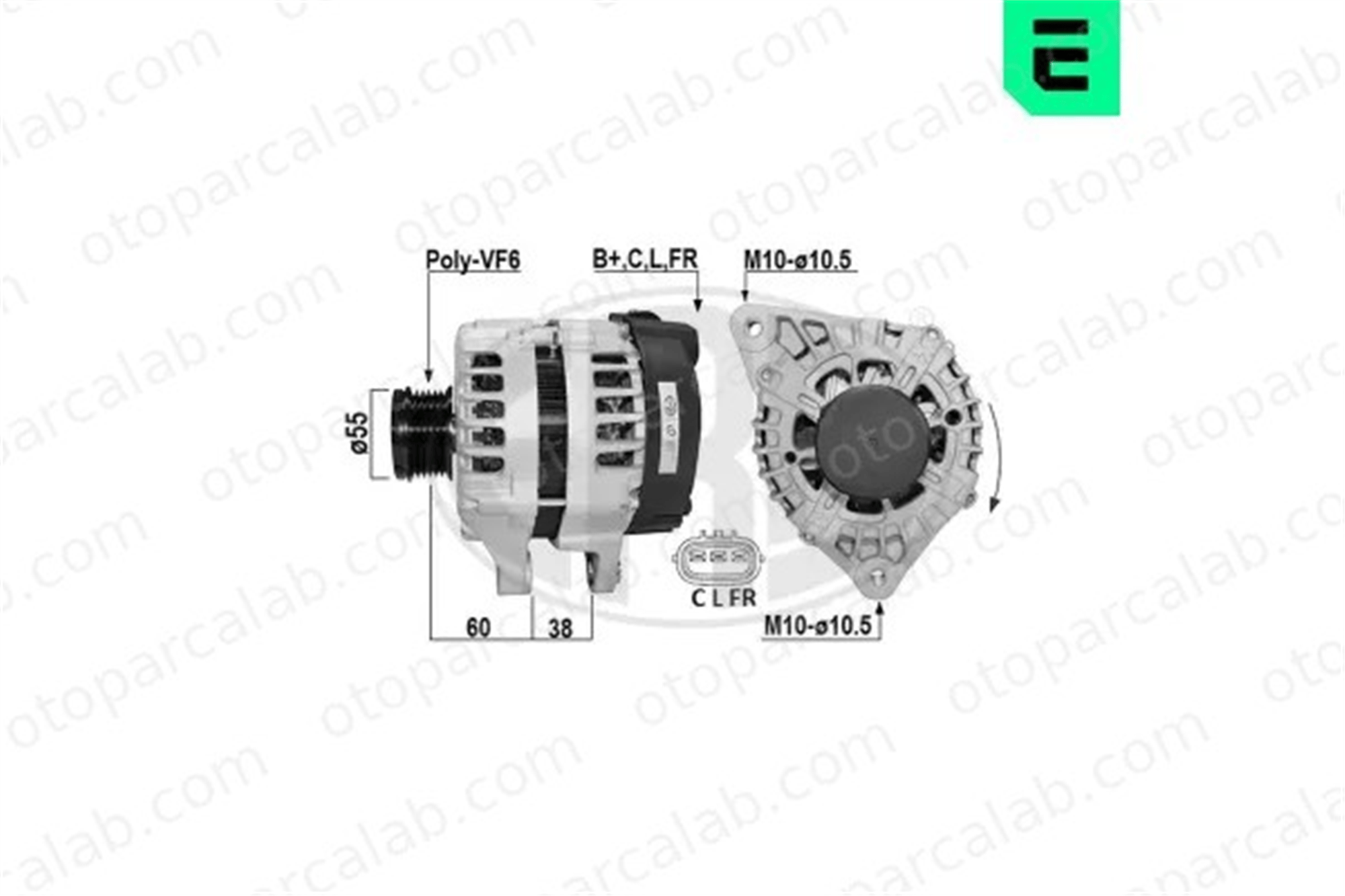 ERA 209009A Alternatör HYUNDAI SANTA FÉ II SANTA FÉ III 373002F100