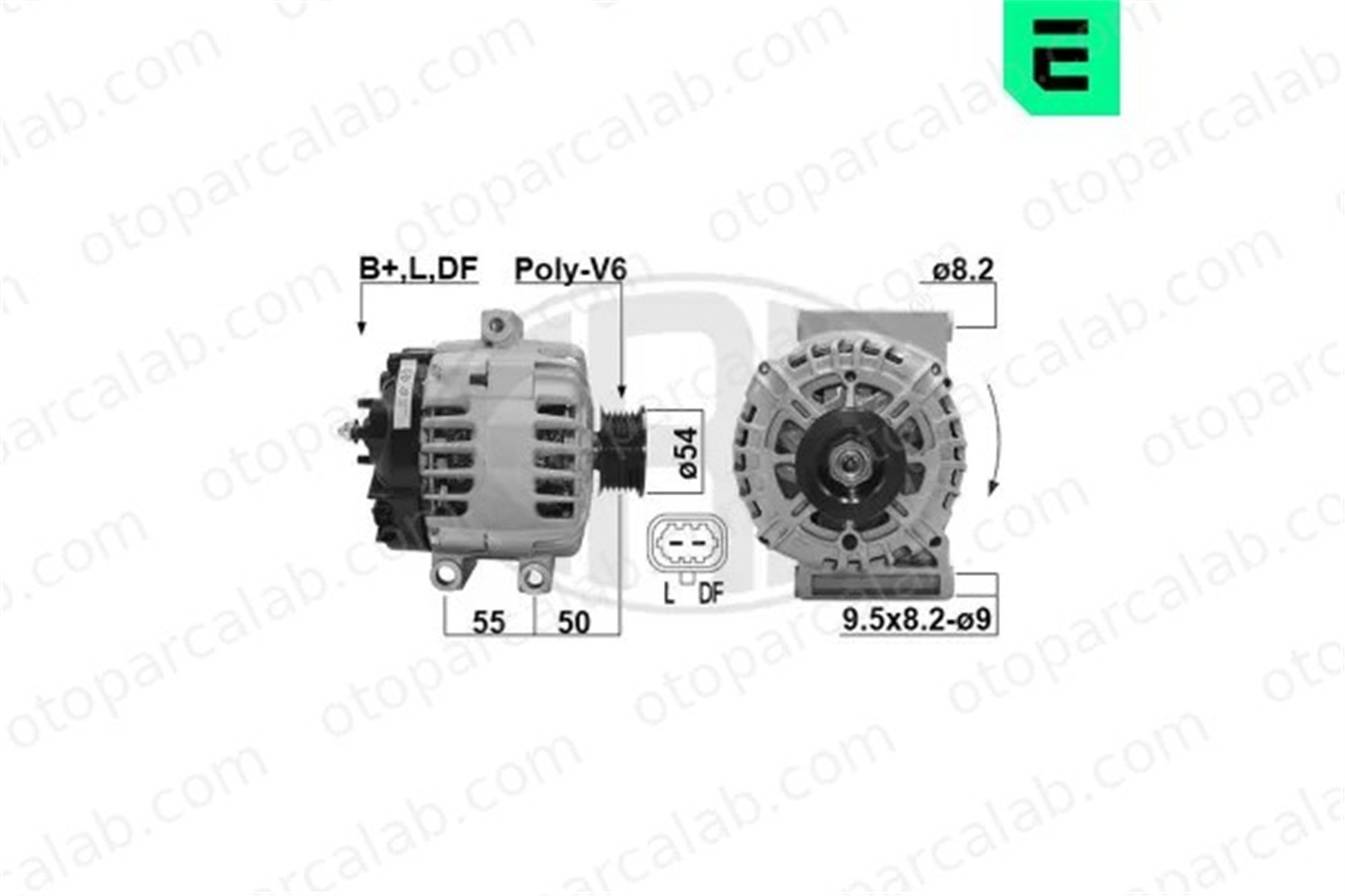 ERA 209012A Alternatör OPEL ASTRA K ASTRA K Sports Tourer 1202303 1202302