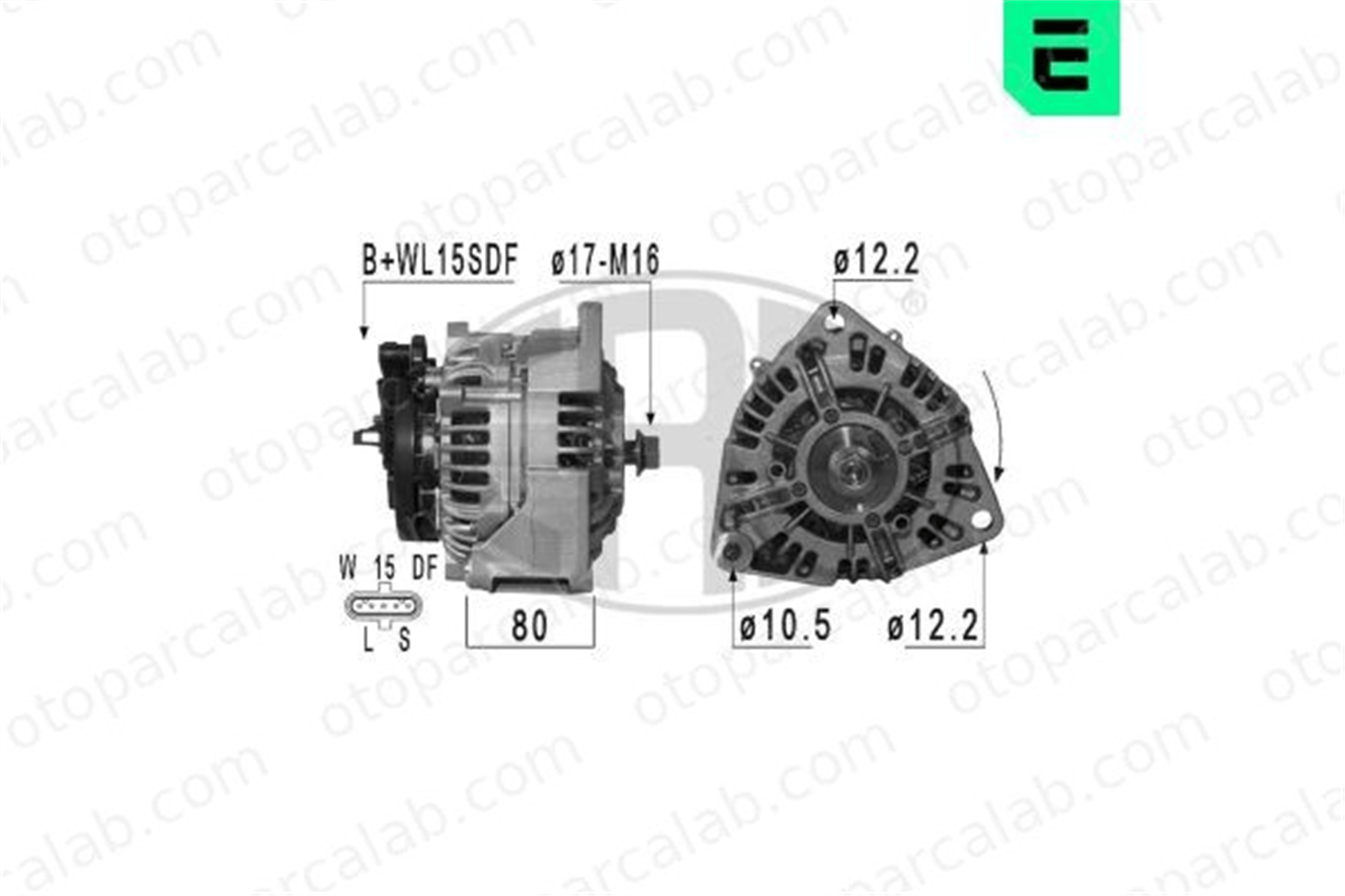 ERA 209019 Alternatör MAN F90 TGS I 51261017283 51261017278