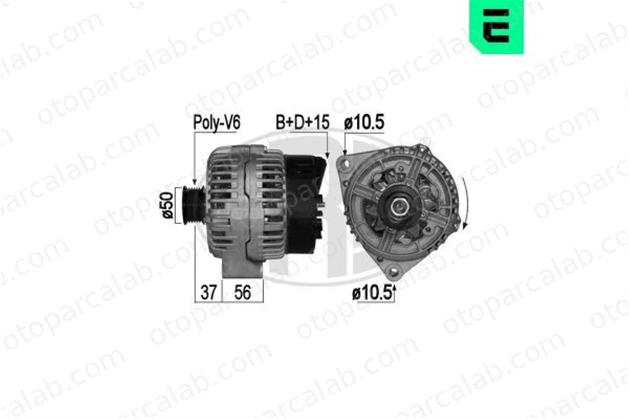 ERA 209041A Alternatör MERCEDES-BENZ S-SERISI S-SERISI Coupe A0111543202 3701909M91