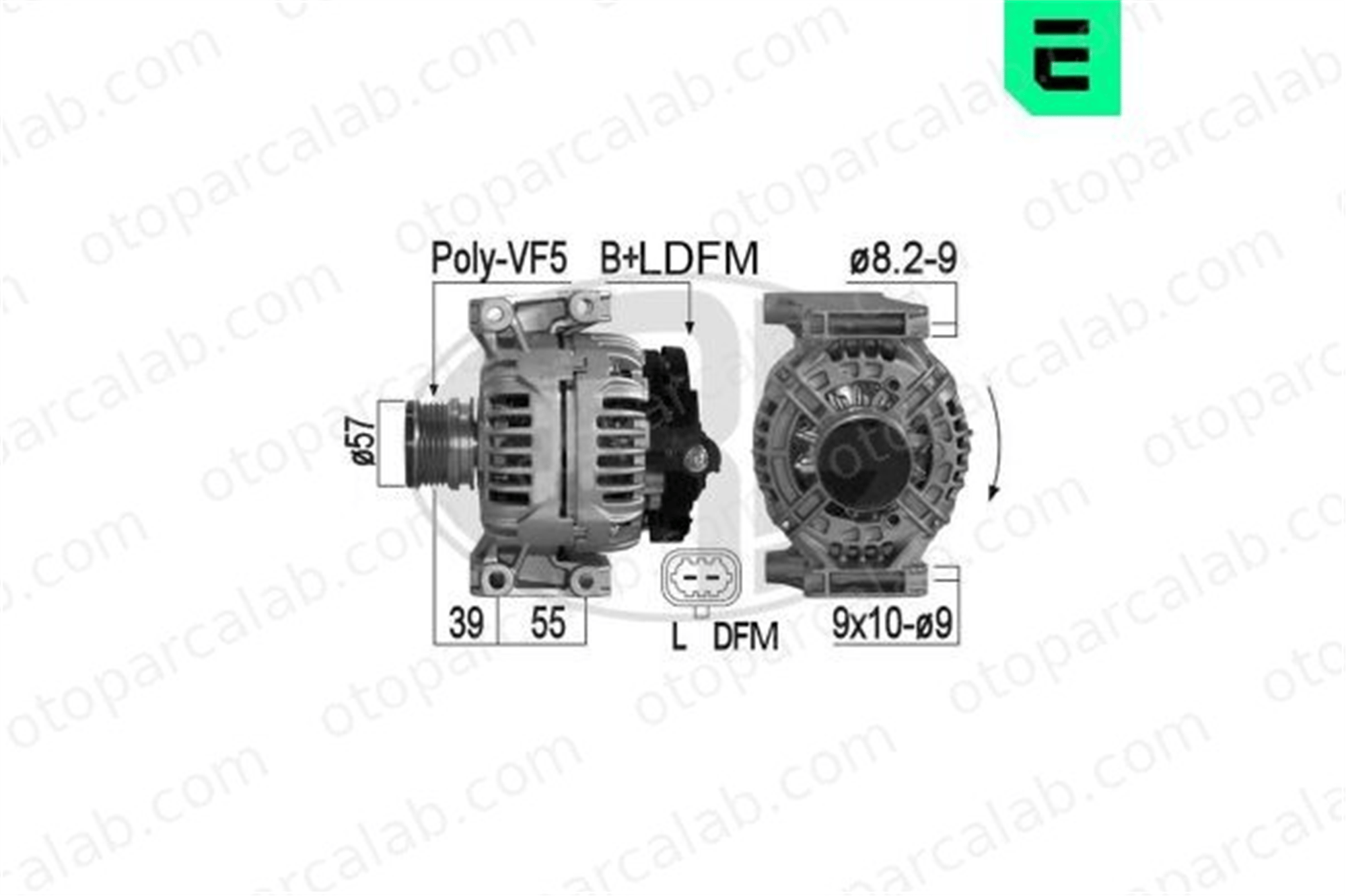 ERA 209078A Alternatör OPEL VECTRA C VECTRA C GTS 6204118 24455913