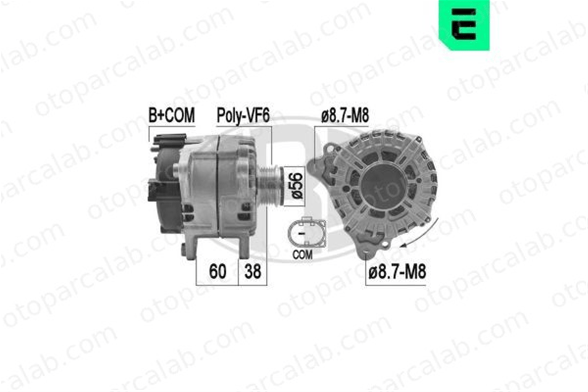 ERA 209212 Alternatör AUDI A7 Sportback A6 C7 59903018JX 059903018JX