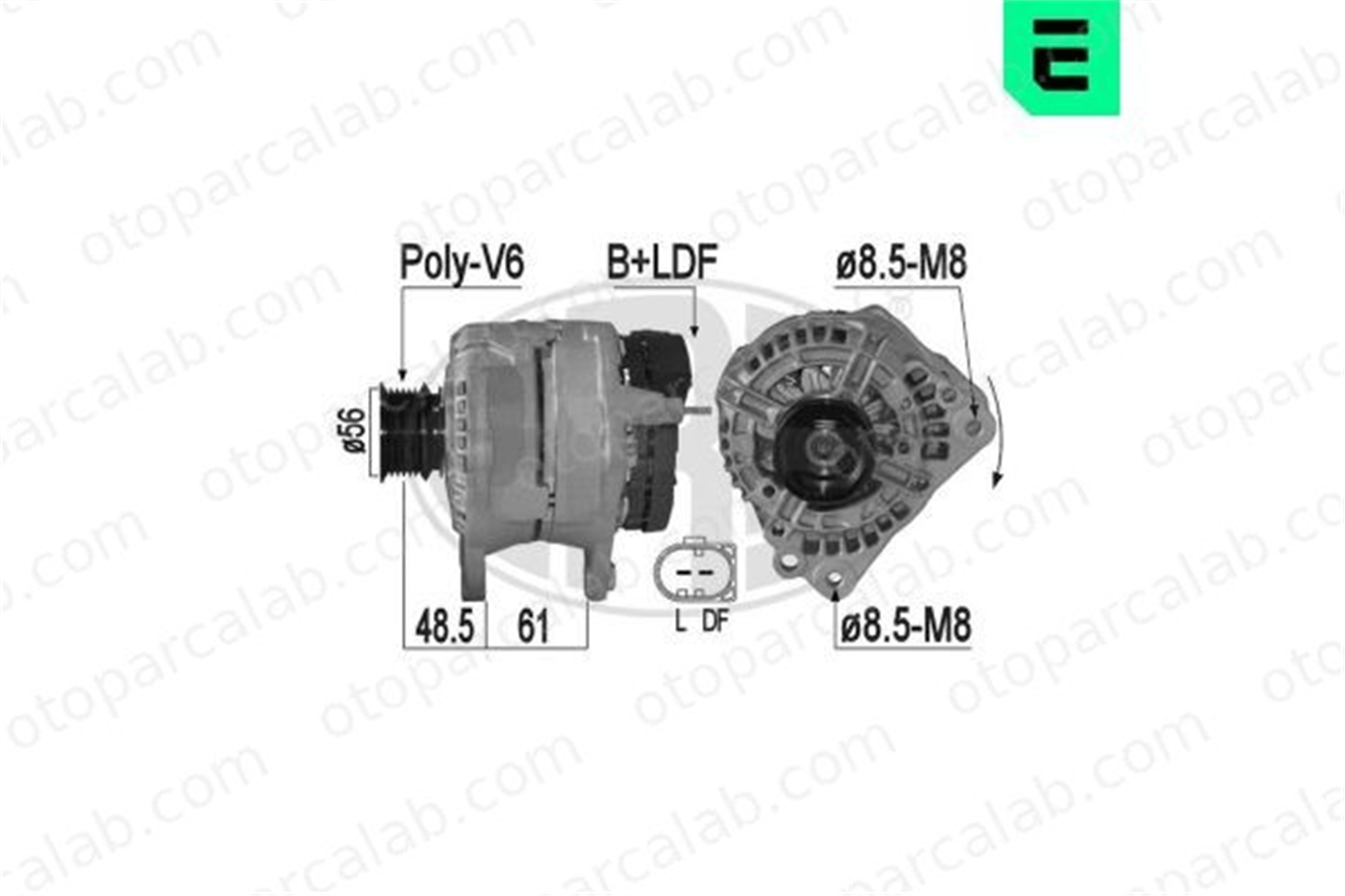 ERA 209215A Alternatör SEAT CORDOBA VW POLO 36903026A 036903026A