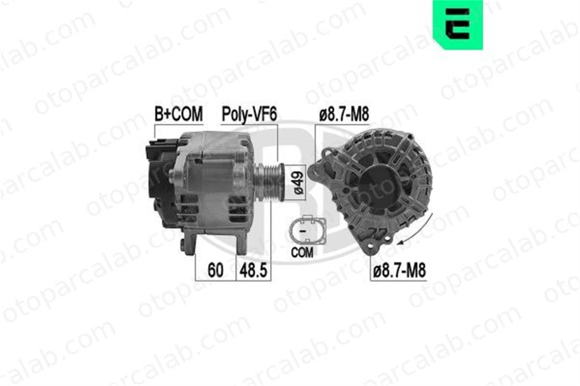 ERA 209232 Alternatör AUDI A4 B8 A4 B8 Avant 3G903016FX 03G903016FX