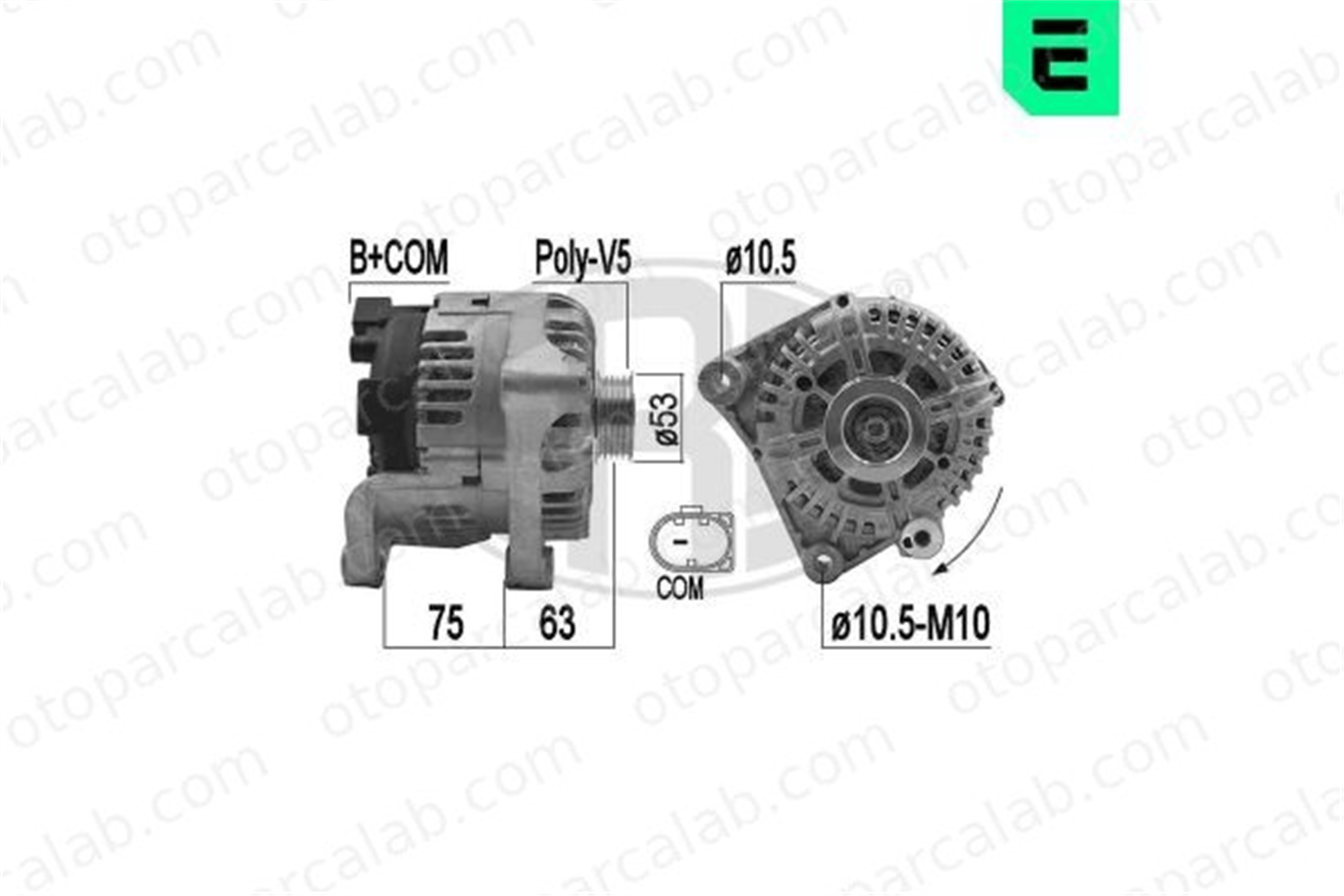 ERA 209233 Alternatör MINI MINI MINI COUNTRYMAN 12317823292 12317823291