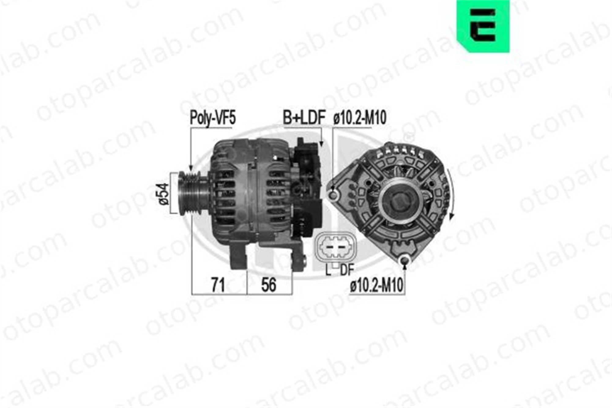 ERA 209242A Alternatör OPEL CORSA D ASTRA H GTC 6204218 95515976