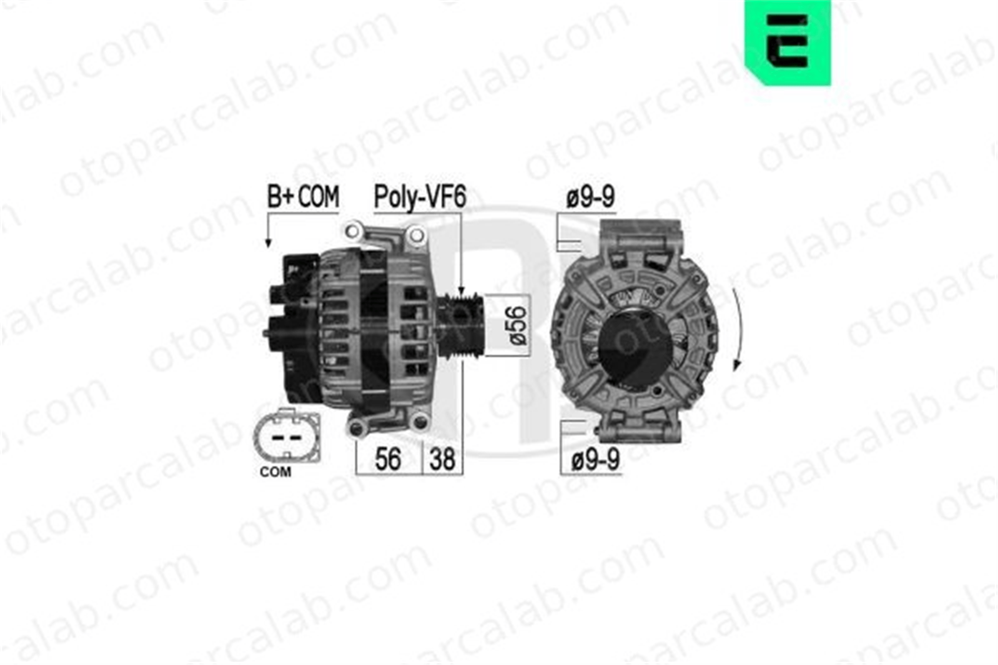 ERA 209254 Alternatör AUDI A4 B8 Avant A4 B8 6H903017JX 06H903017JX