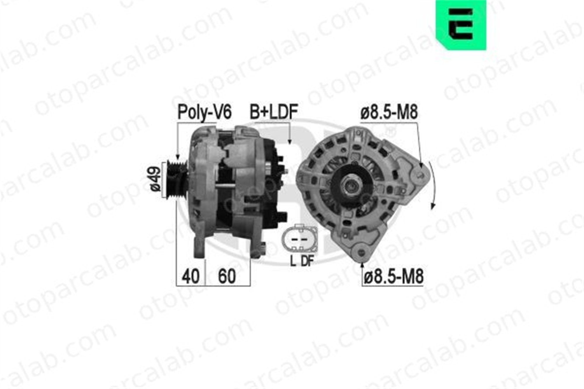 ERA 209261 Alternatör SEAT Mii SKODA CITIGO 4C903023BX 04C903023BX