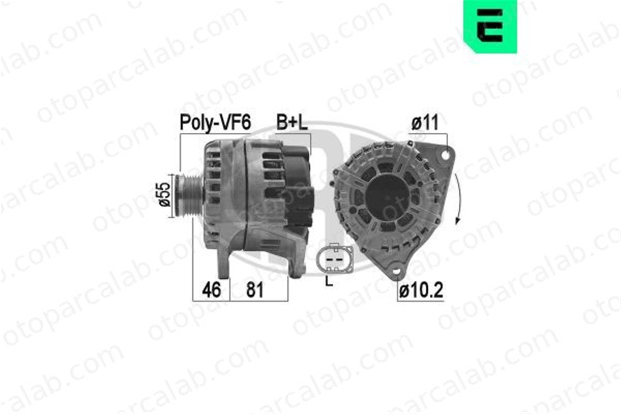 ERA 209268 Alternatör IVECO DAILY IV Platform şasi FIAT DUCATO Panelvan/Van 5801526032 504280012