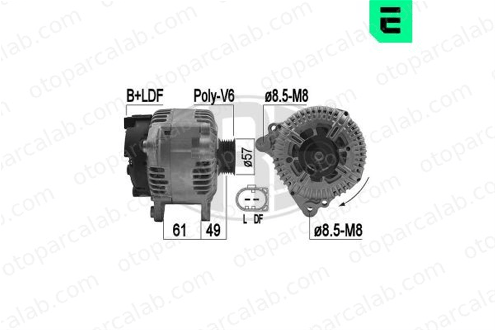 ERA 209277 Alternatör AUDI A4 B7 A4 B7 Avant 59903016DX 059903016DX