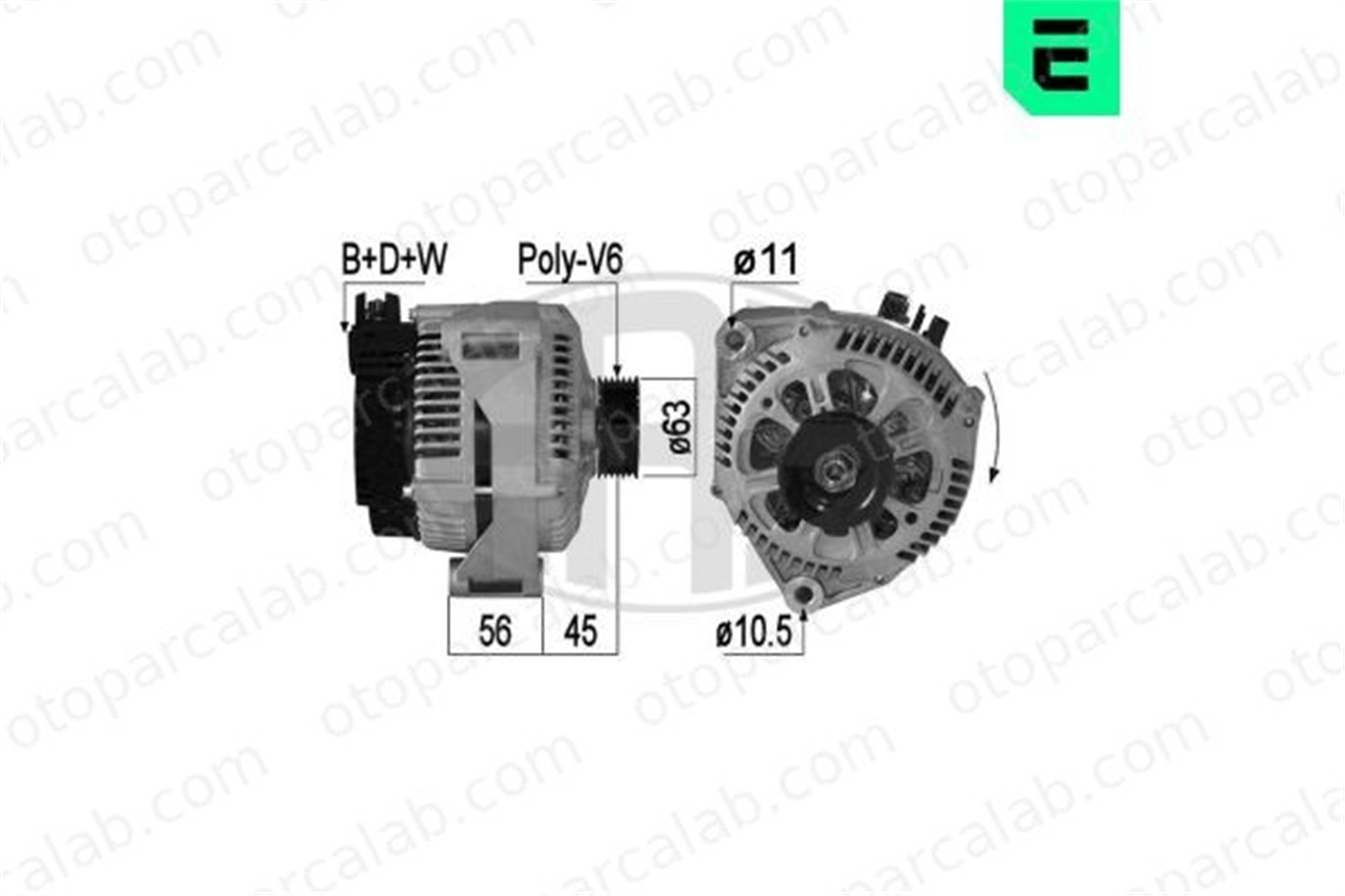 ERA 209281A Alternatör CITROËN XANTIA Break ZX 57051T 57051R