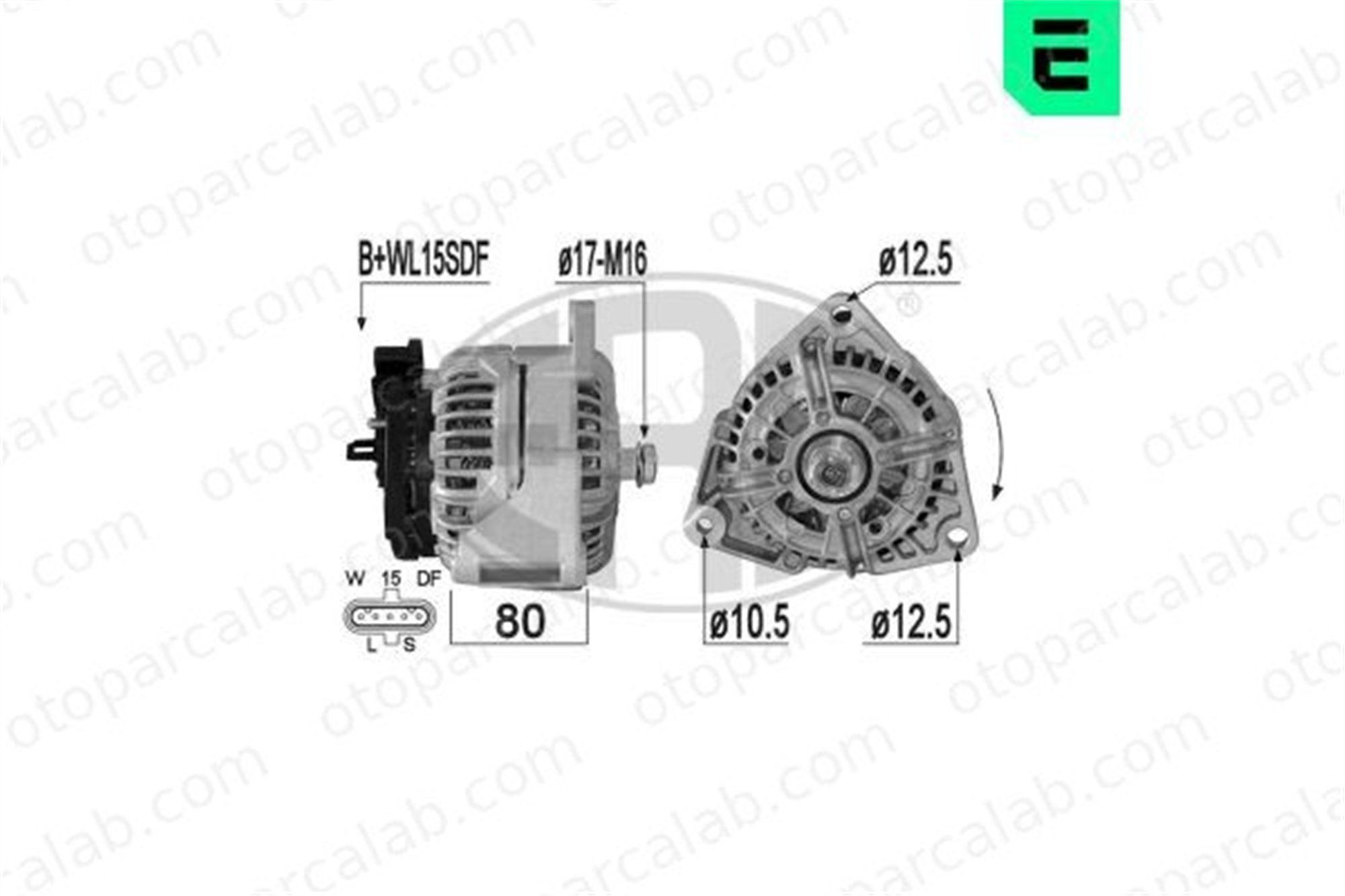 ERA 209307A Alternatör MAN F90 TGS I 51261017271 51261017249
