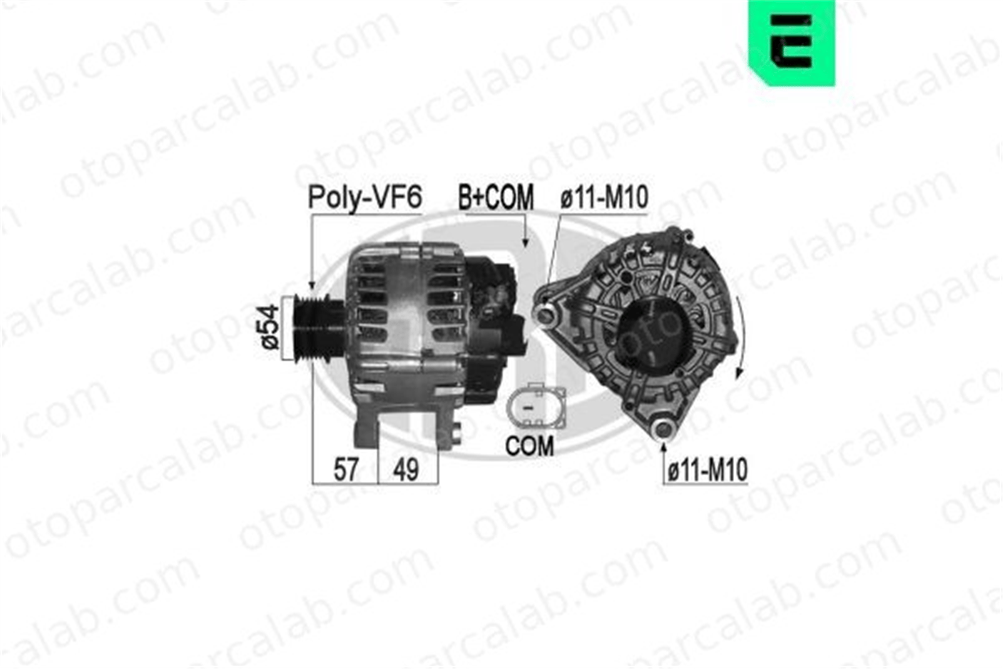 ERA 209317A Alternatör FORD KUGA II C-MAX II 2261975 1873207