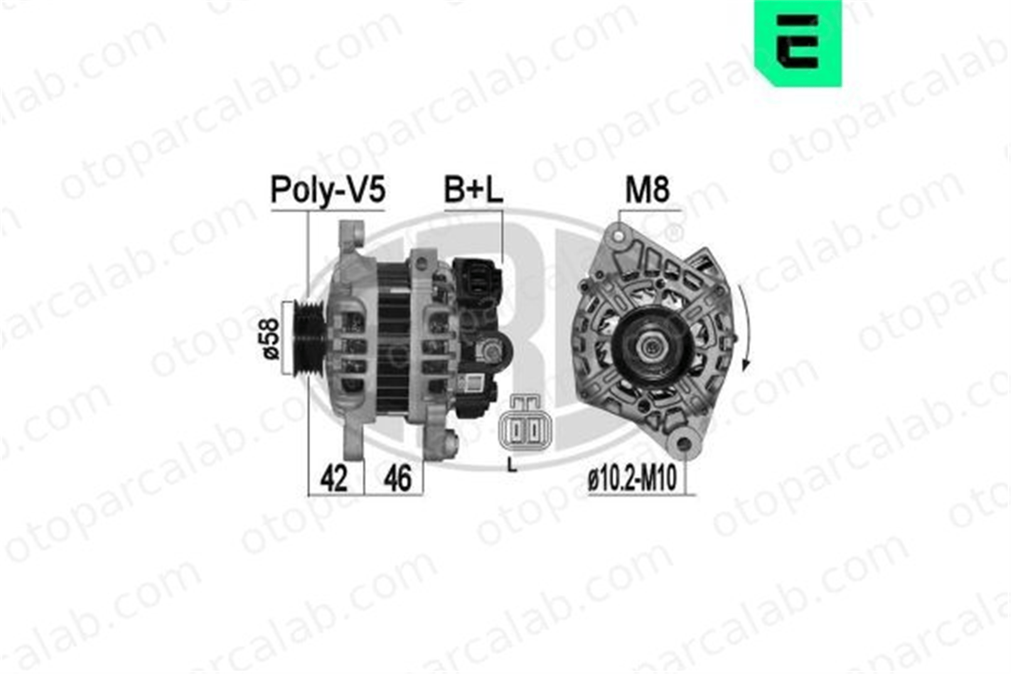 ERA 209322 Alternatör HYUNDAI i10 II 3730003150