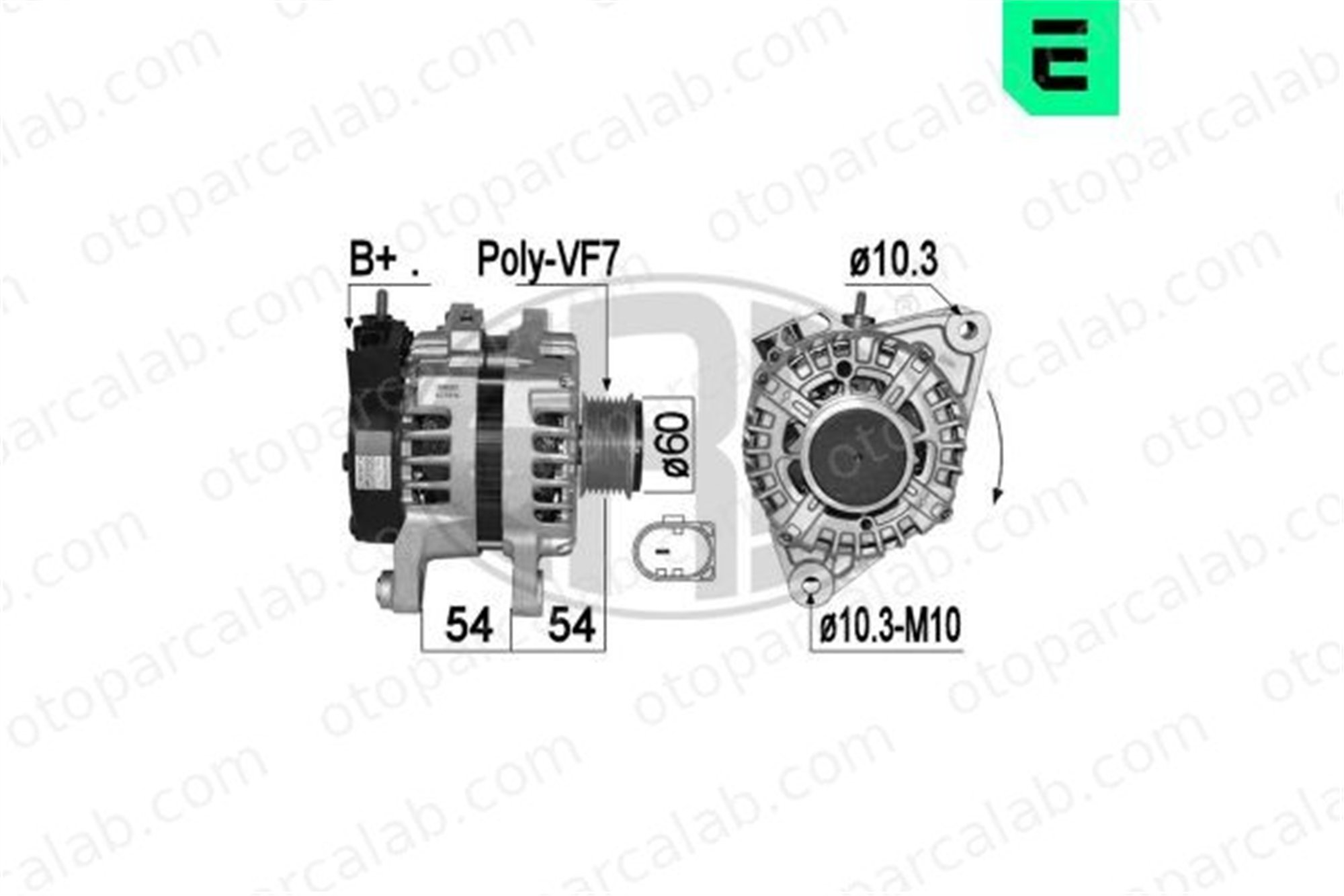 ERA 209337 Alternatör HYUNDAI i30 Station wagon i30 Coupe 373004A900