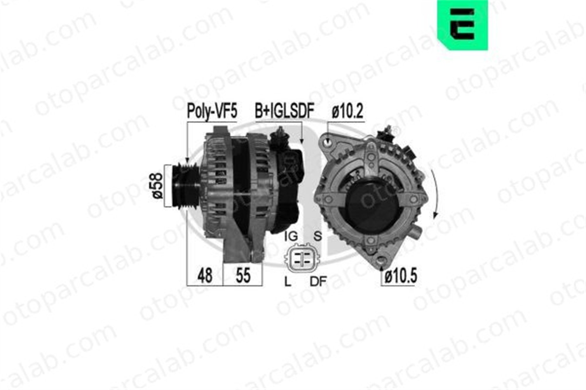 ERA 209346A Alternatör TOYOTA COROLLA COROLLA Station wagon 2706027060
