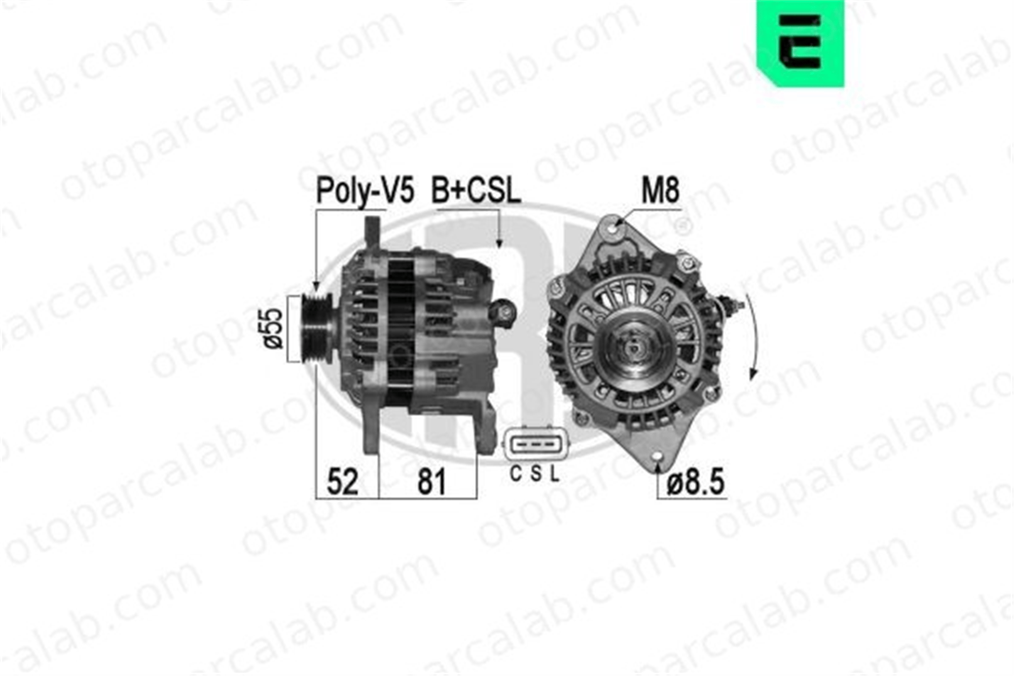 ERA 209355A Alternatör SUBARU IMPREZA Sedan FORESTER A2TG0391AM A002TB3091