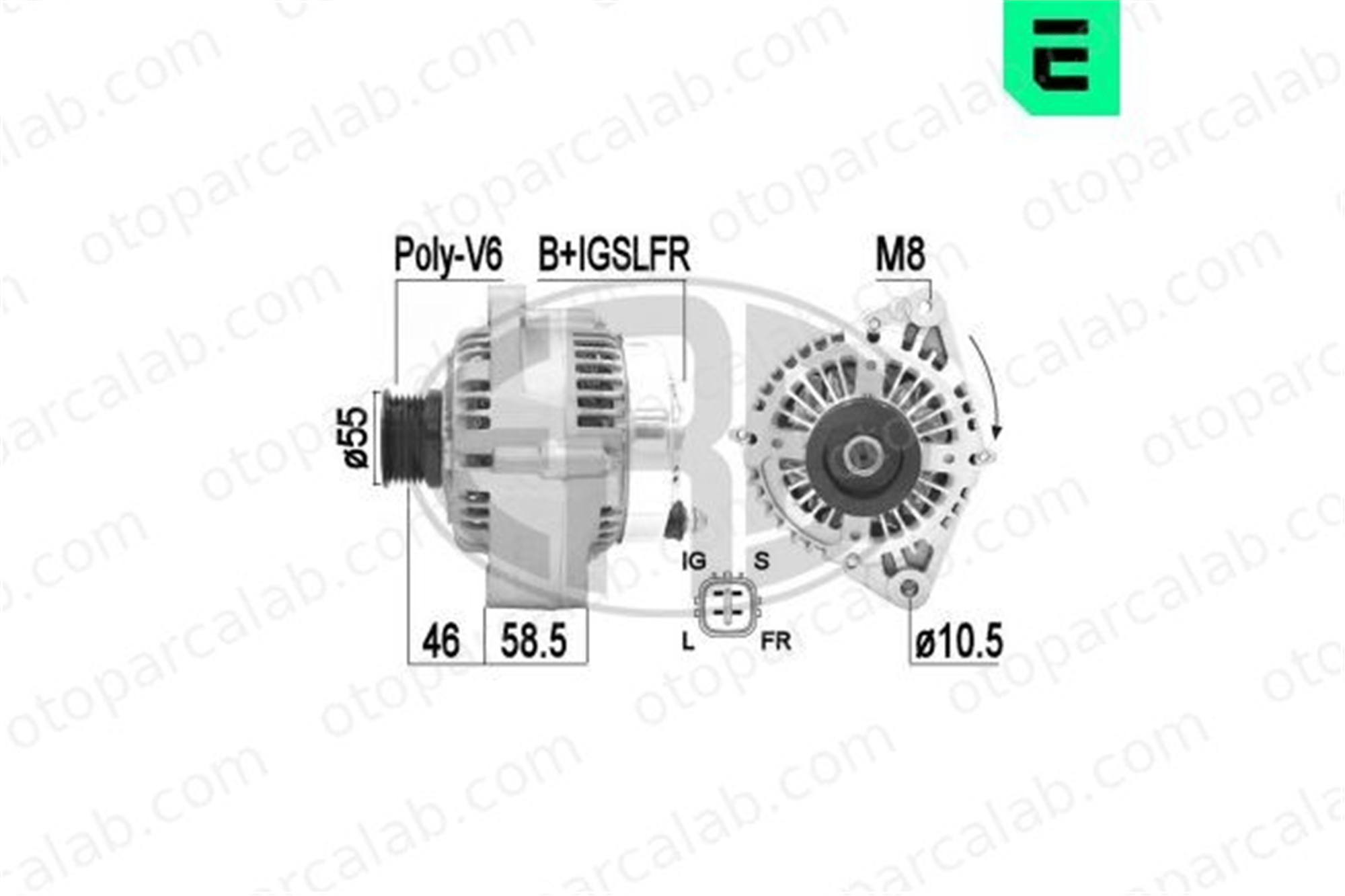 ERA 209411A Alternatör JAGUAR X-TYPE I X-TYPE I Station wagon XR822418 1X4310300BD
