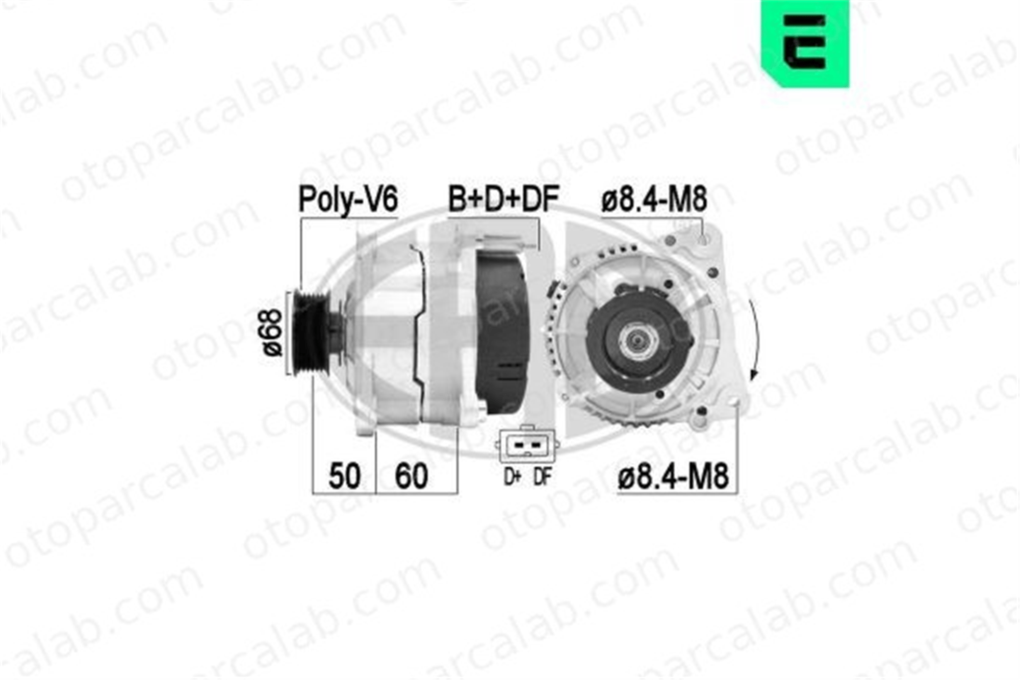 ERA 209439A Alternatör VW TRANSPORTER T4 Minibüs/Otobüs TRANSPORTER T4 Panelvan/Van 905710100042 28903027P