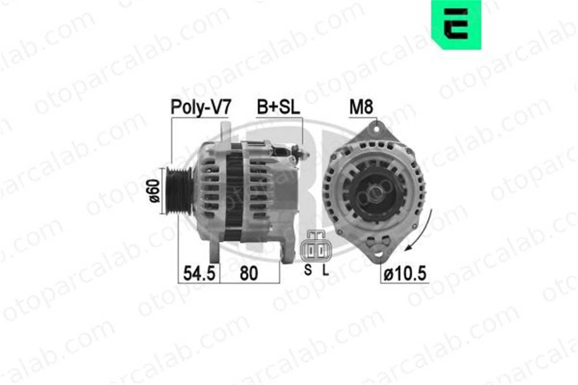 ERA 209473A Alternatör ISUZU D-MAX I LR190763 LR190768