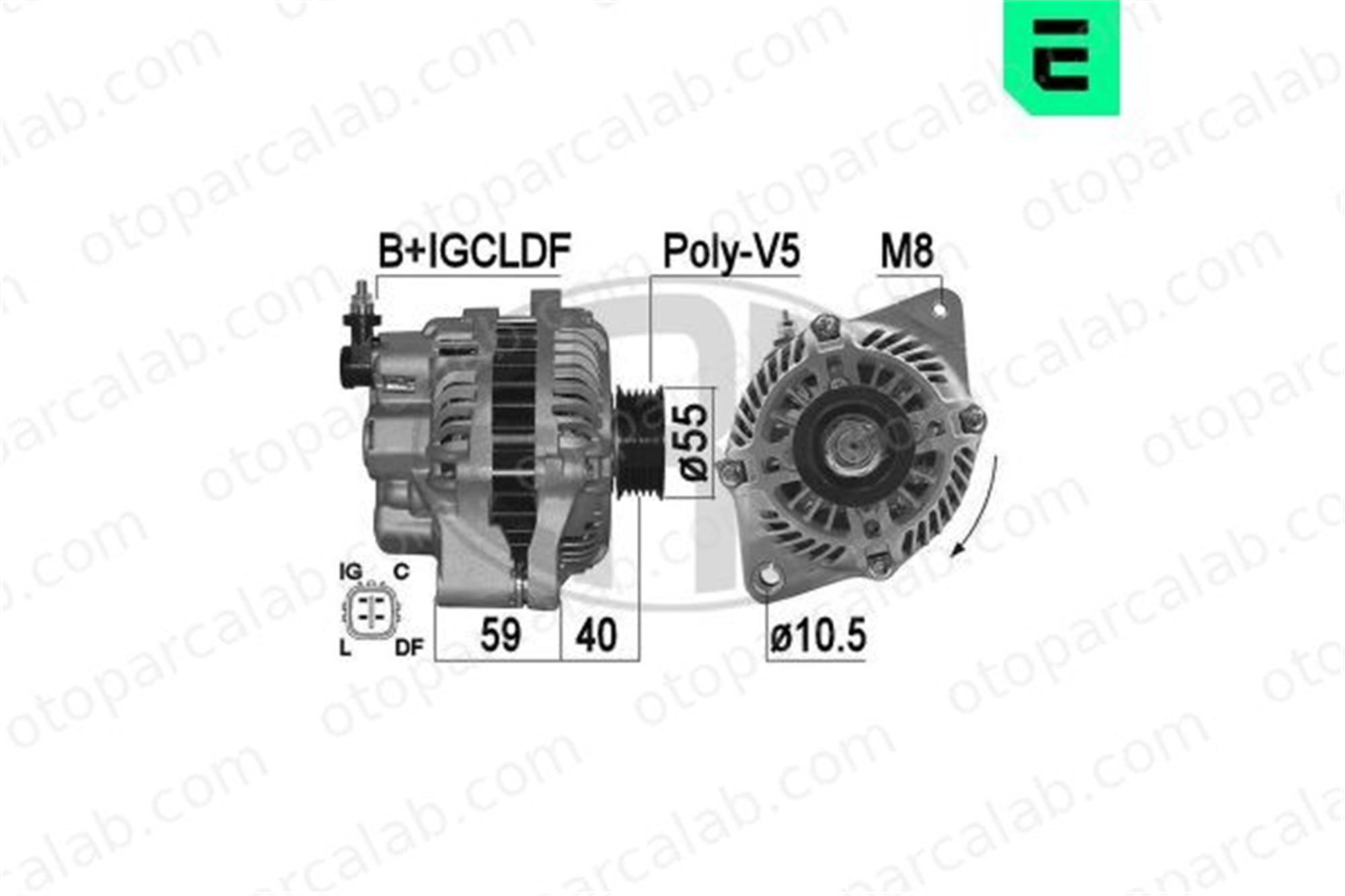 ERA 209500A Alternatör SUZUKI GRAND VITARA II SWIFT III A005TG0291 A5TG0291
