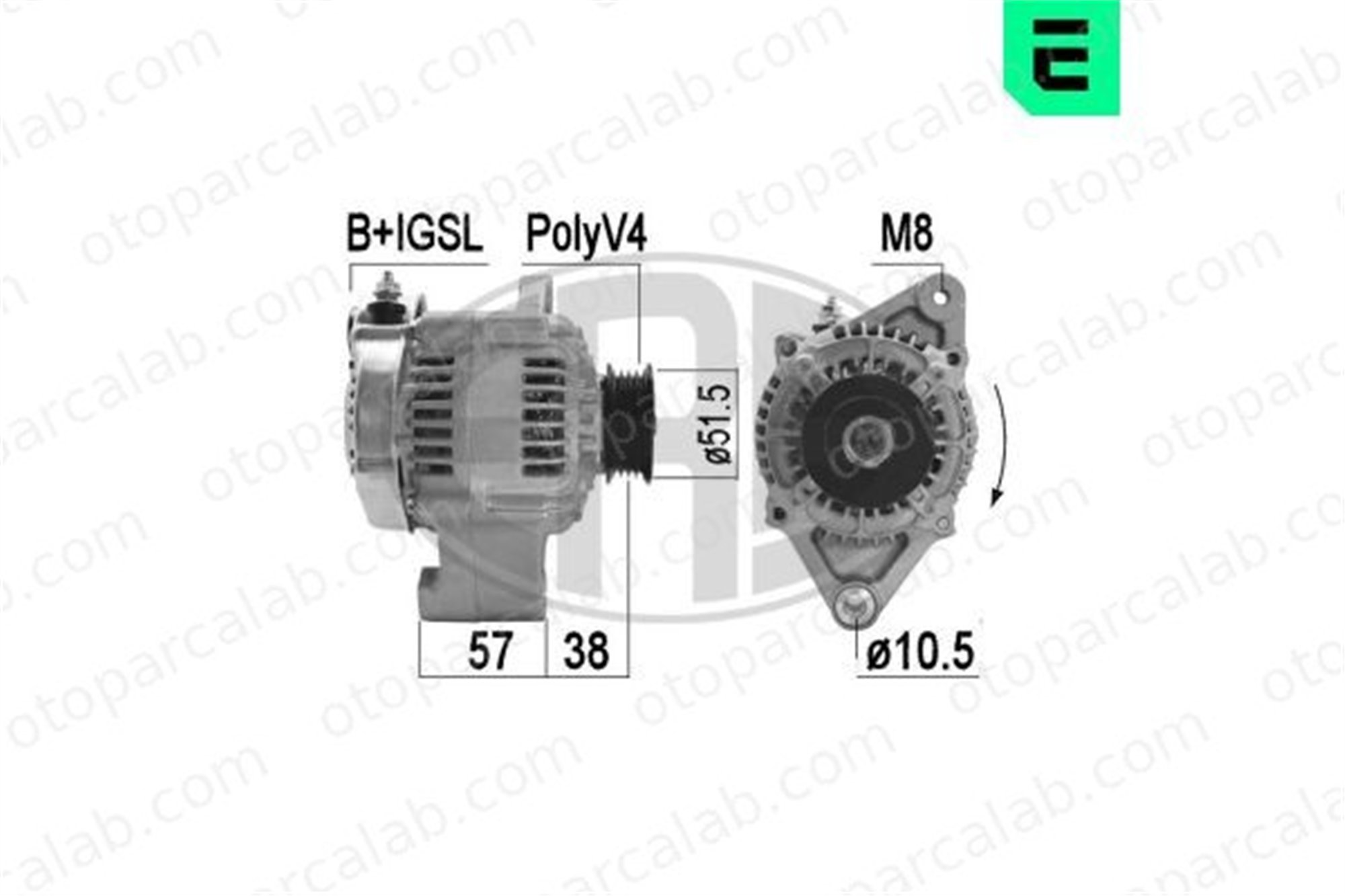 ERA 209509A Alternatör TOYOTA STARLET COROLLA 2706010030R 2706010030