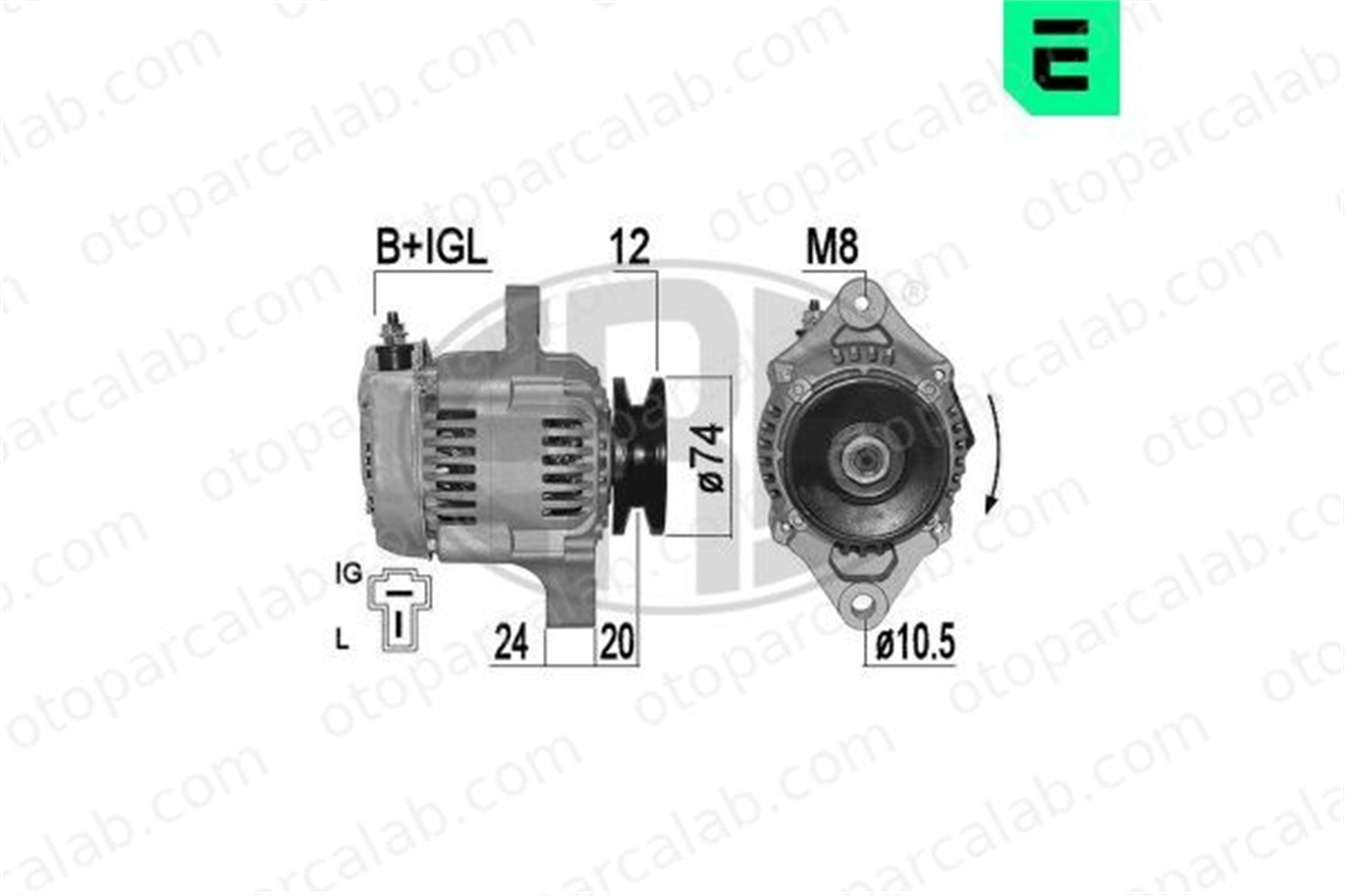 ERA 209513A Alternatör DAIHATSU CHARADE III CHARADE II 2706078001 1735664012