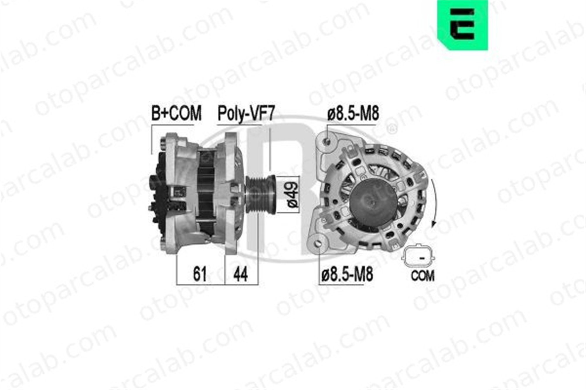 ERA 209518A Alternatör RENAULT TWINGO III SMART FORFOUR Hatchback 4539063900 A4539063900