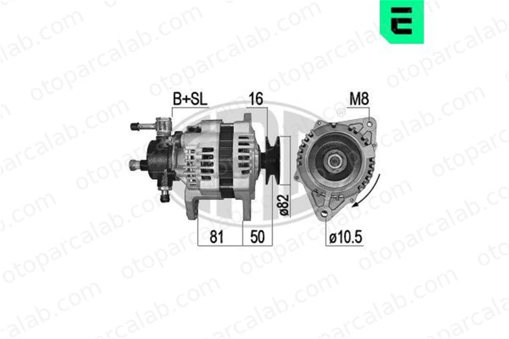 ERA 209523A Alternatör ISUZU D-MAX I 8972402700 LR160503