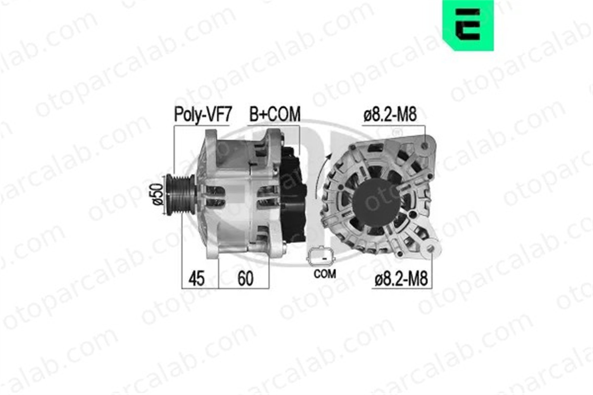 ERA 209524A Alternatör RENAULT CLIO IV DACIA DUSTER 231006677R 231000643R