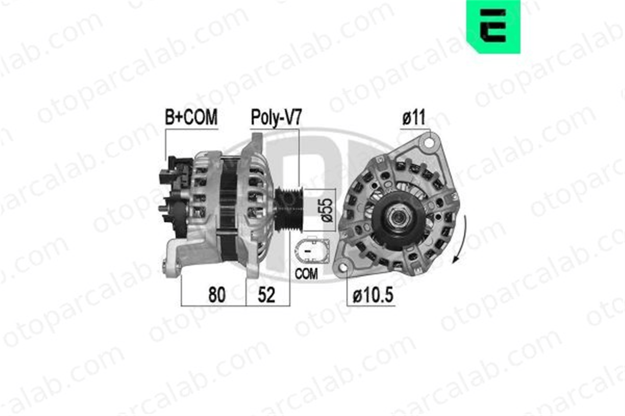 ERA 209528A Alternatör IVECO DAILY VI Panelvan/Van DAILY VI Platform şasi 5802217842 5801580927