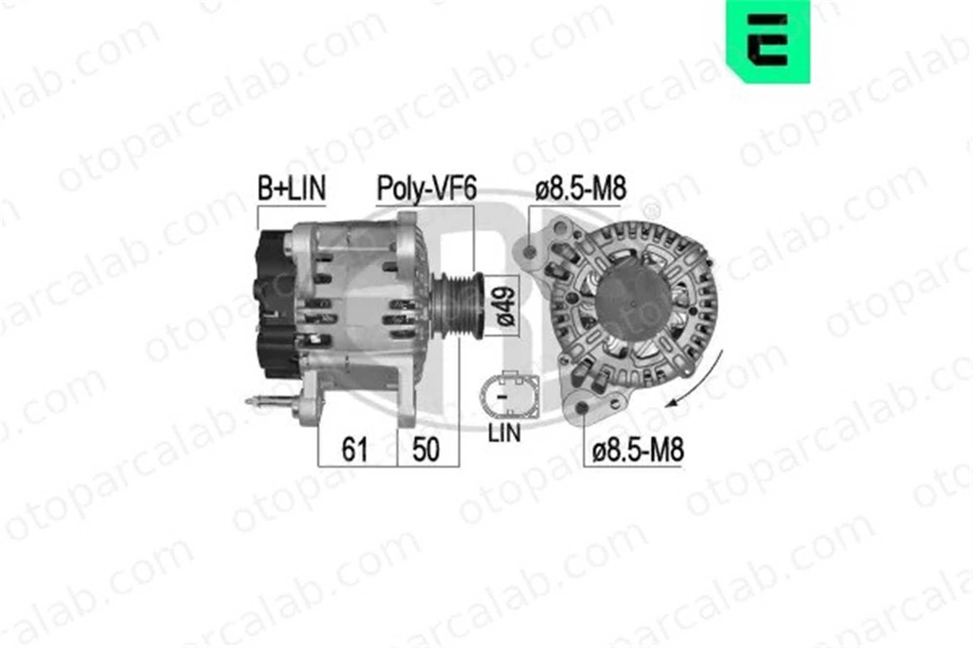 ERA 209536A Alternatör SEAT LEON ST VW GOLF VII 3L903023JX 03L903023JX