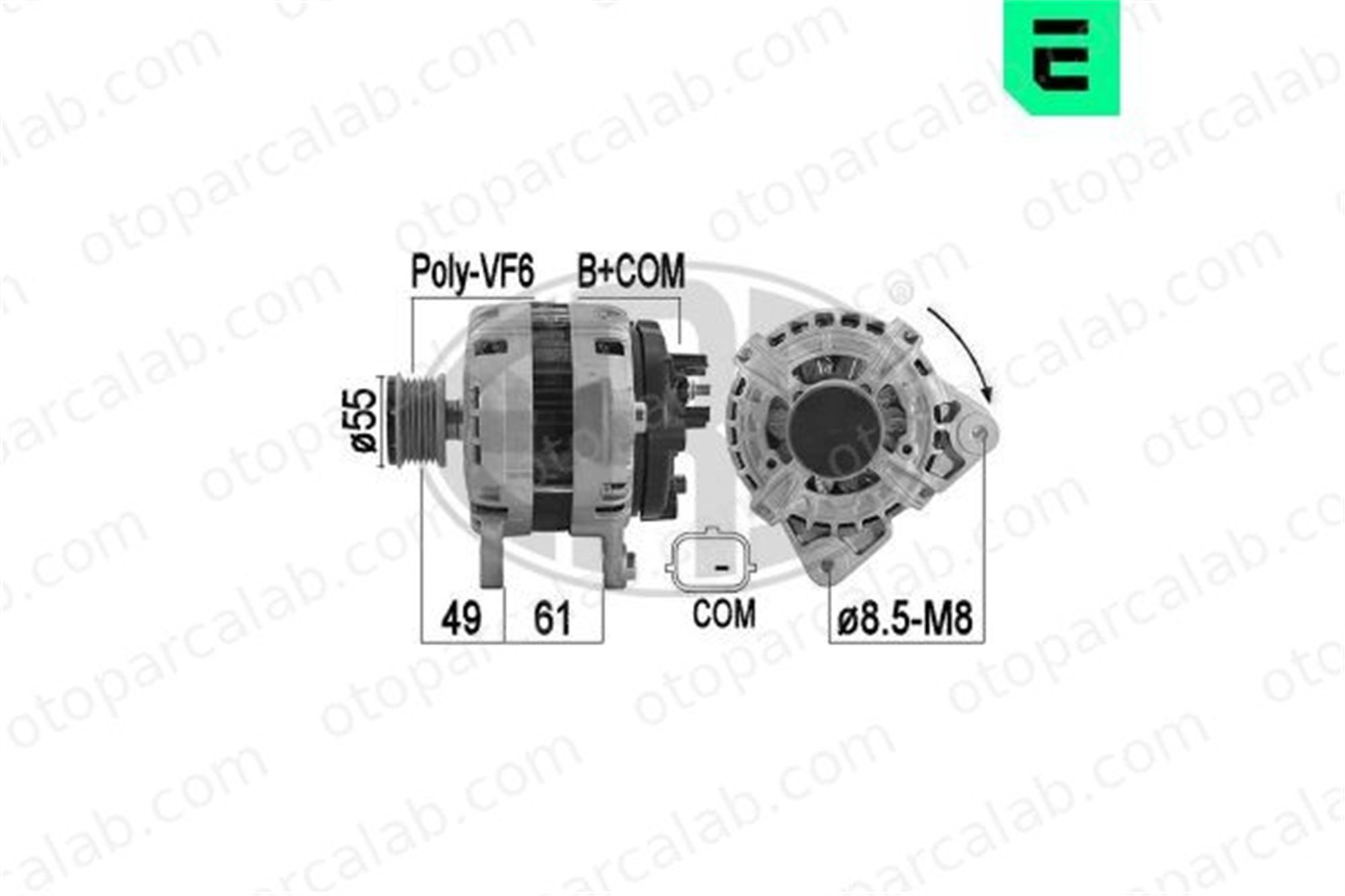 ERA 209537A Alternatör RENAULT MEGANE IV Grandtour MEGANE IV Hatchback 231004EA0A