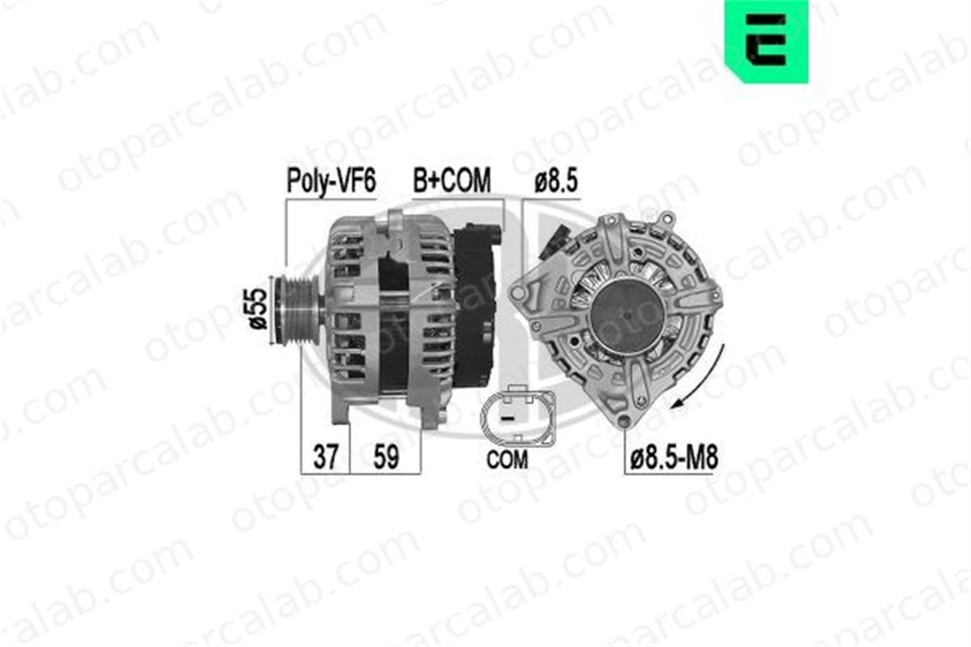 ERA 209561A Alternatör MERCEDES-BENZ A-SERISI B-SERISI Sports Tourer 9063822 000 906 38 22