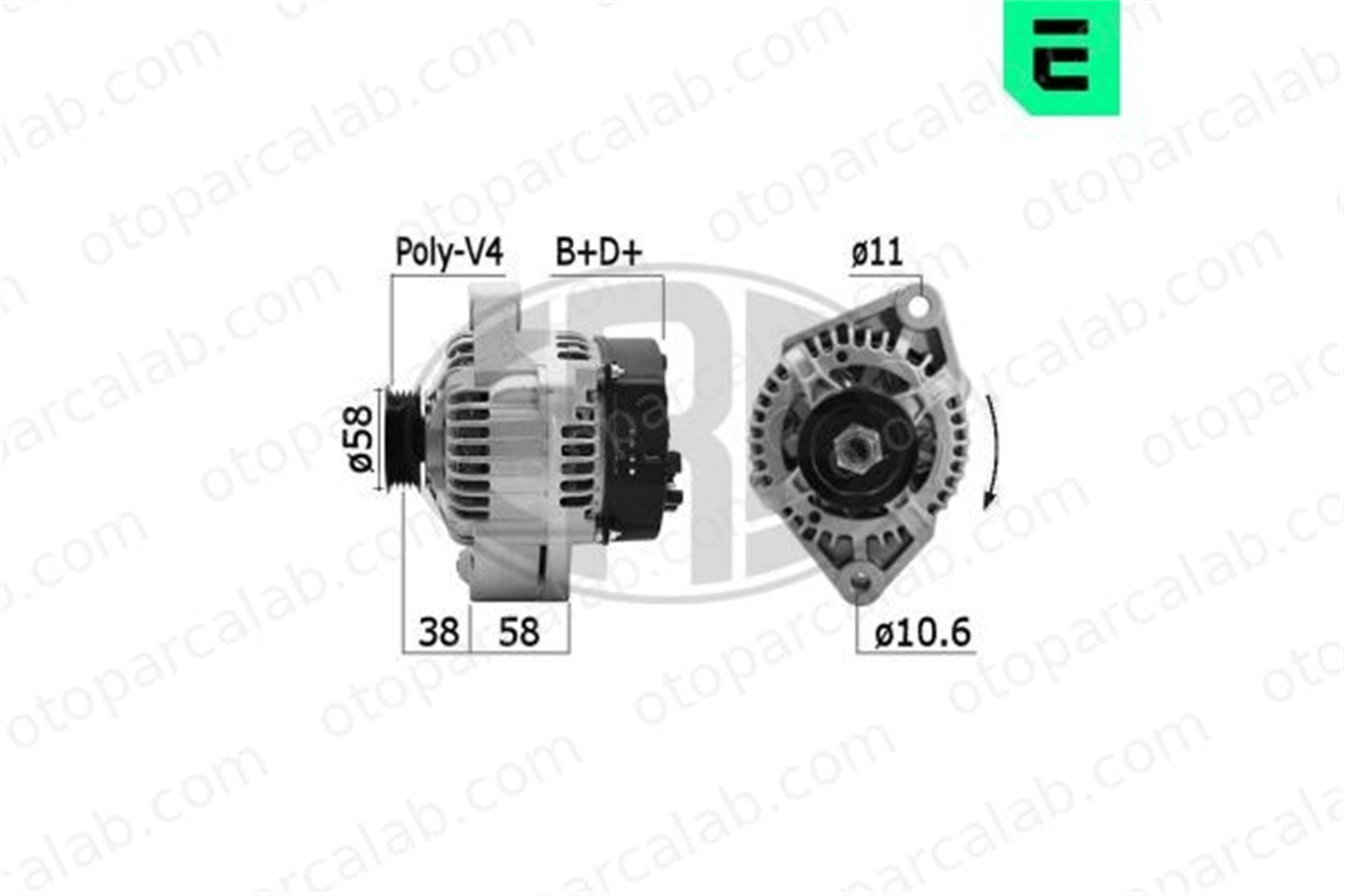 ERA 209608A Alternatör SMART CITY-COUPE CABRIO 1601540201 1601540101