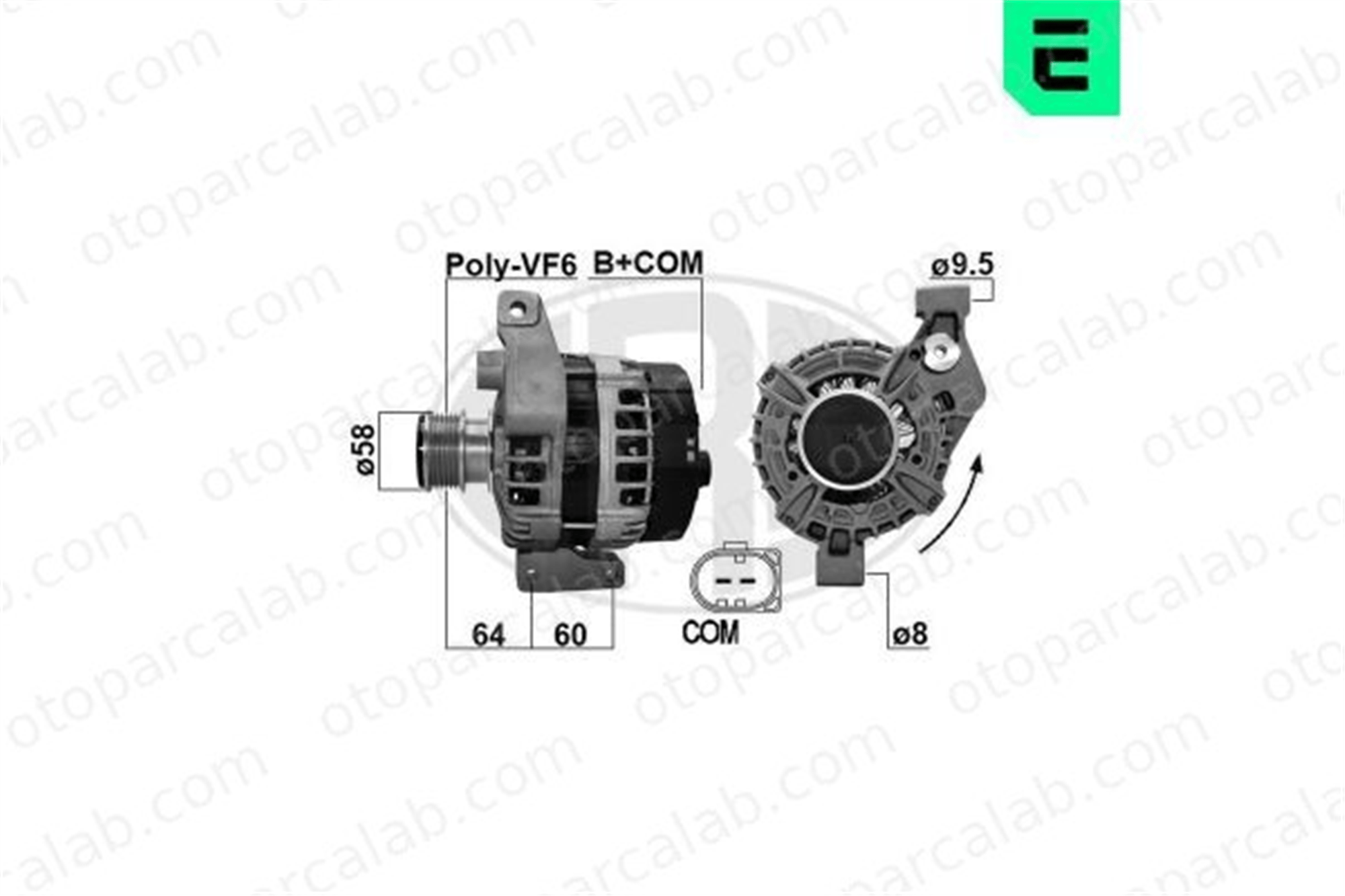 ERA 209623 Alternatör FORD S-MAX MONDEO IV 1748794 1799802