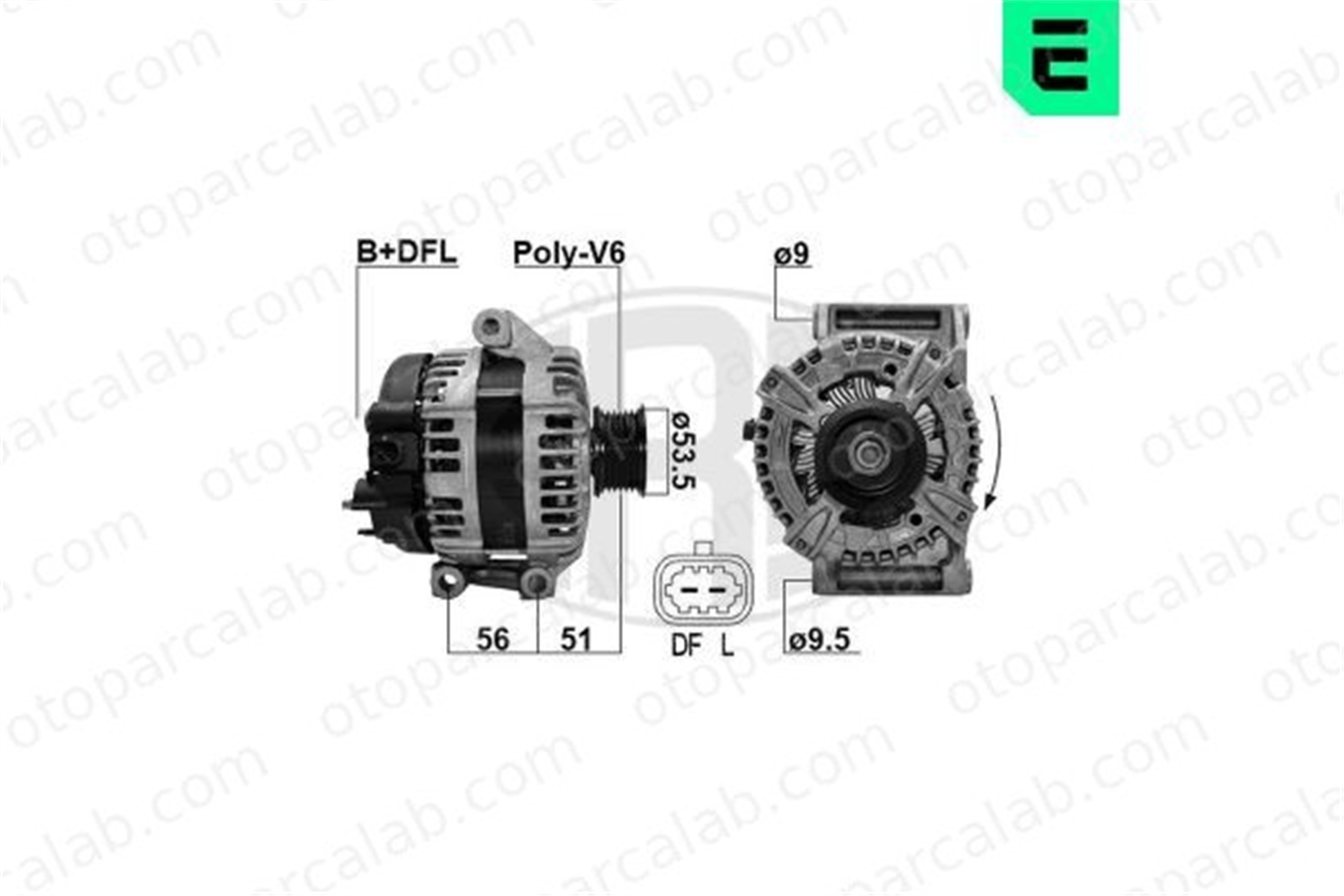 ERA 209630 Alternatör OPEL INSIGNIA B Grand Sport INSIGNIA B Sports Tourer 39122547