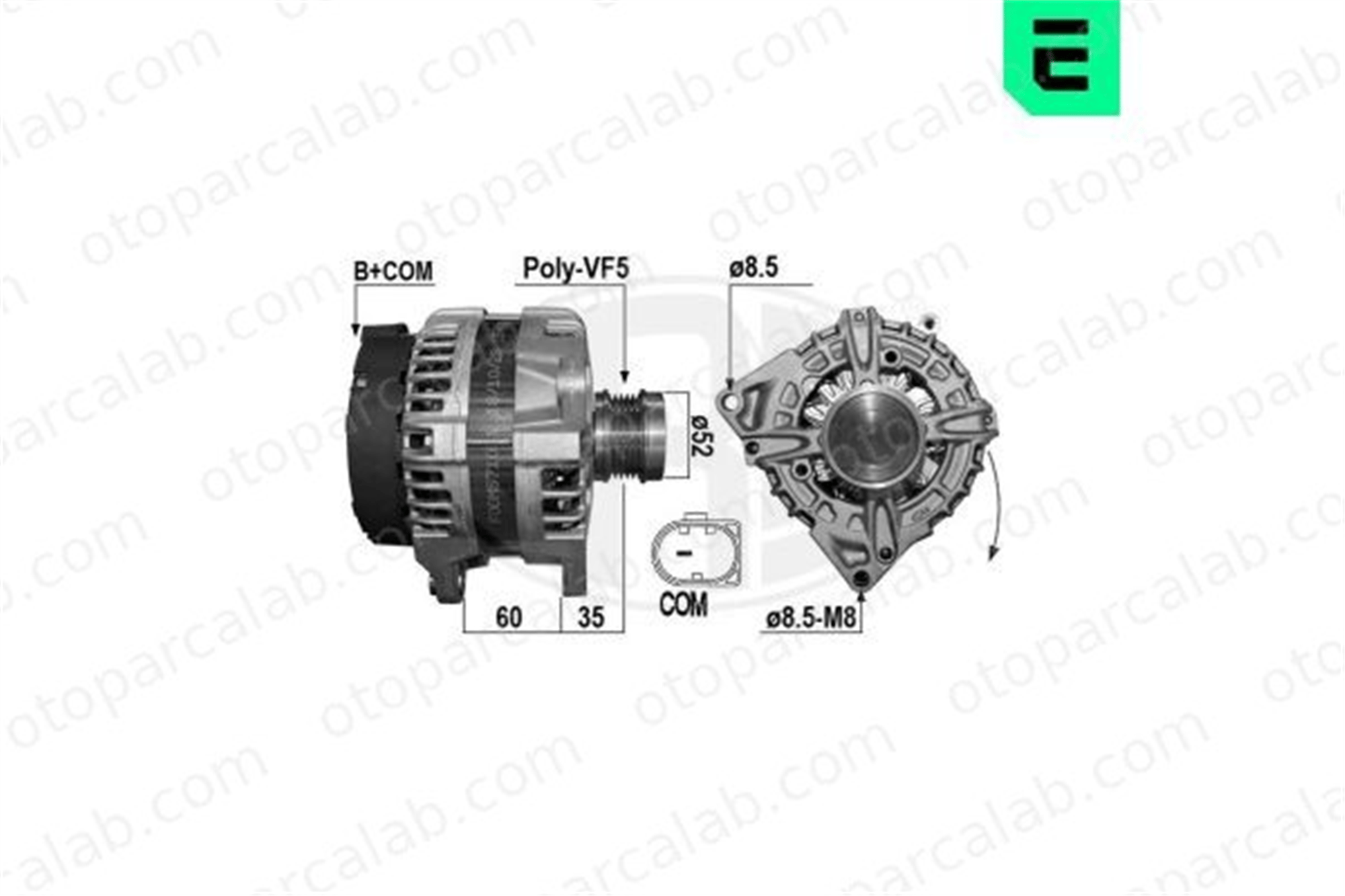 ERA 209638 Alternatör MERCEDES-BENZ A-SERISI CLA Coupe 9060022 000 906 00 22
