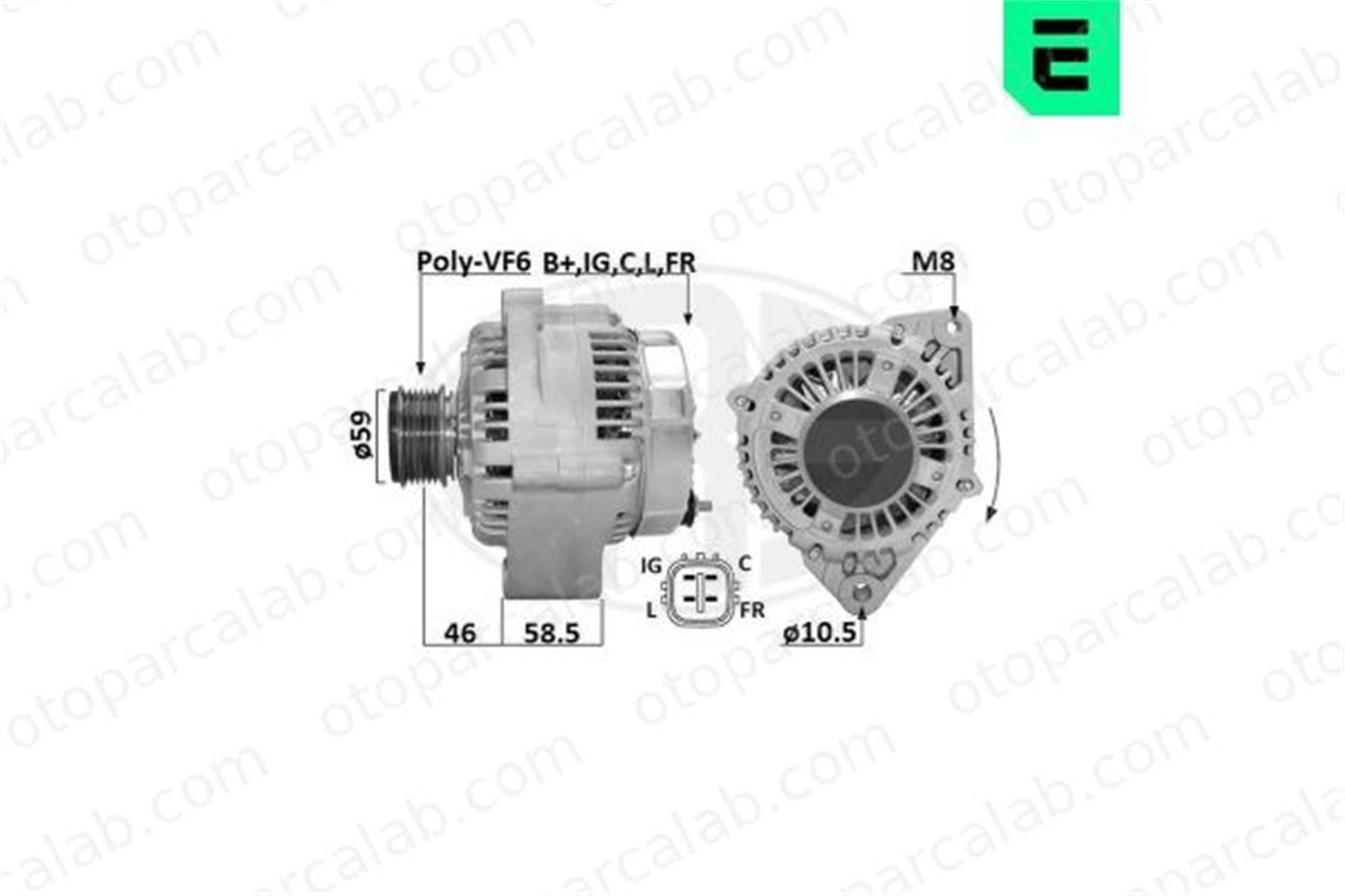 ERA 209660A Alternatör JAGUAR X-TYPE I X-TYPE I Station wagon 1X4310300CB