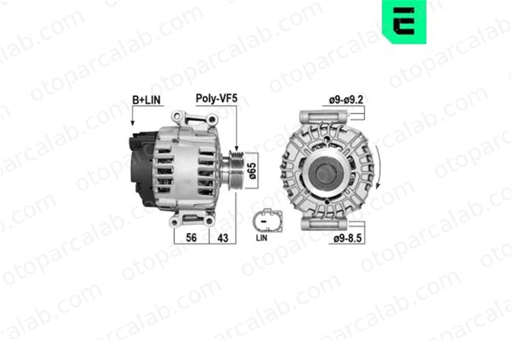 ERA 209695A Alternatör AUDI A3 Limousine A3 Sportback 7K903023H 07K903023H
