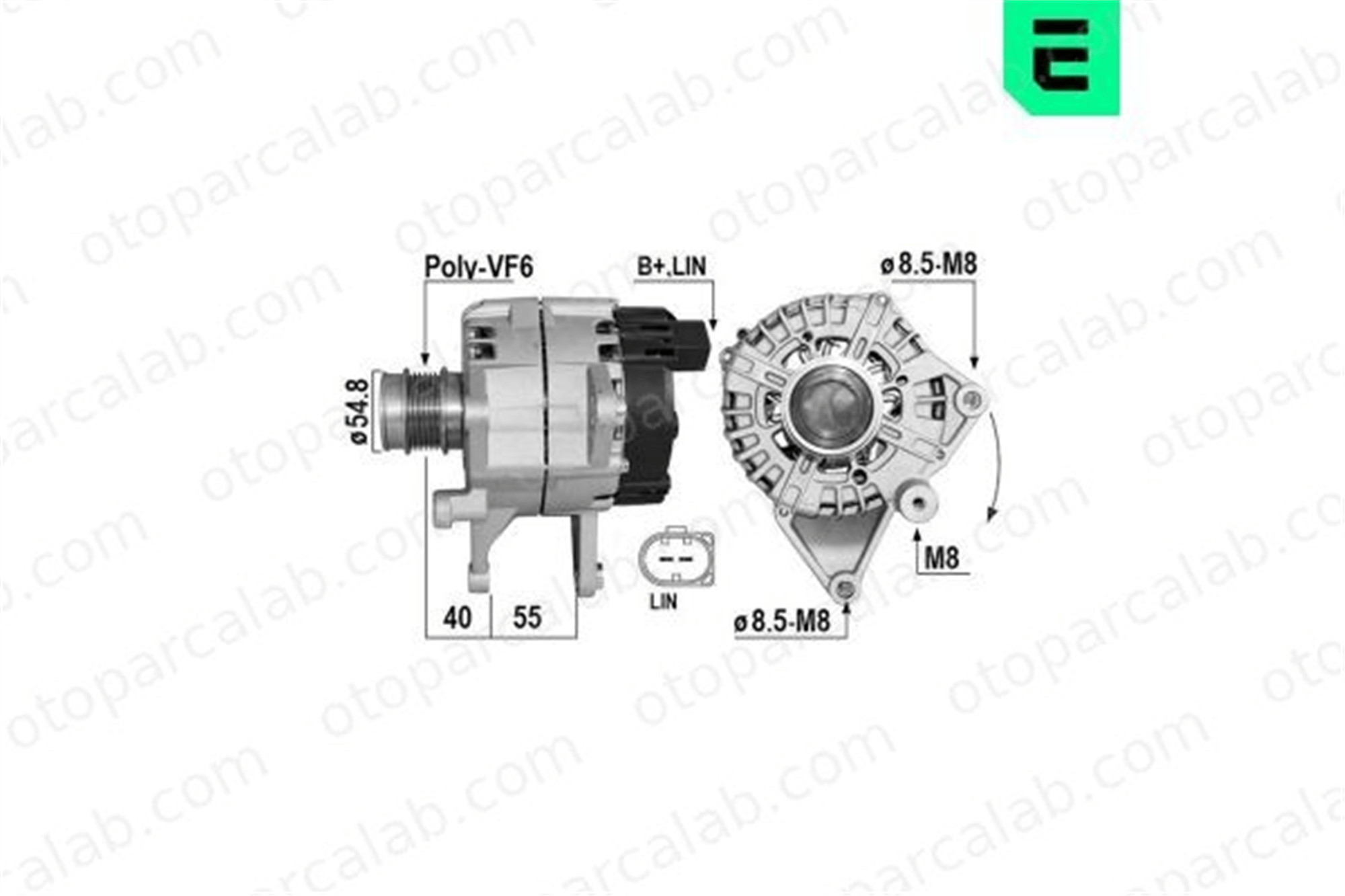 ERA 209699A Alternatör MERCEDES-BENZ E-SERISI E-SERISI Cabrio 9066906 0009066906