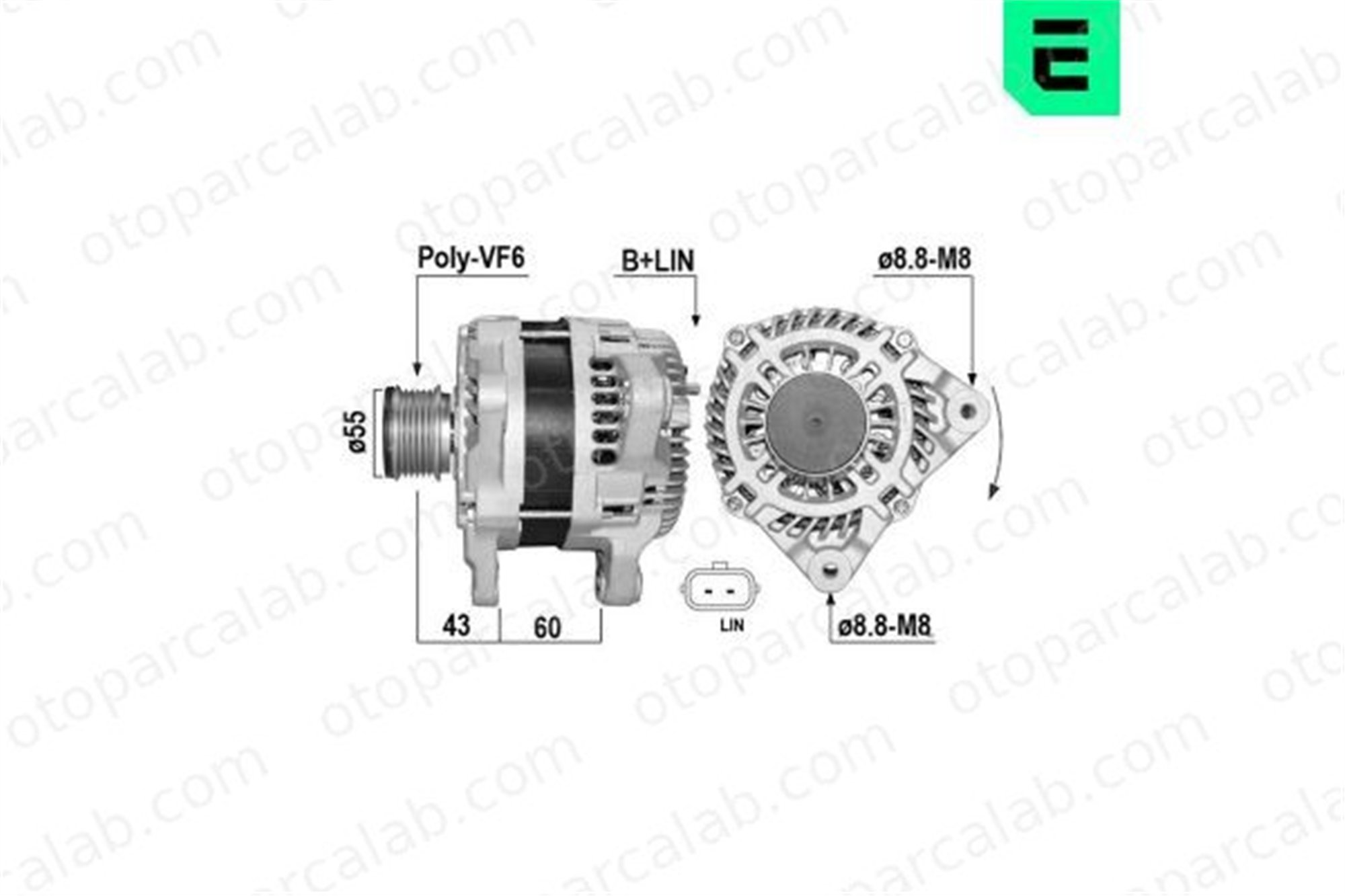 ERA 209709A Alternatör RENAULT MEGANE IV Hatchback KADJAR 231003784R A003TX1881ZE