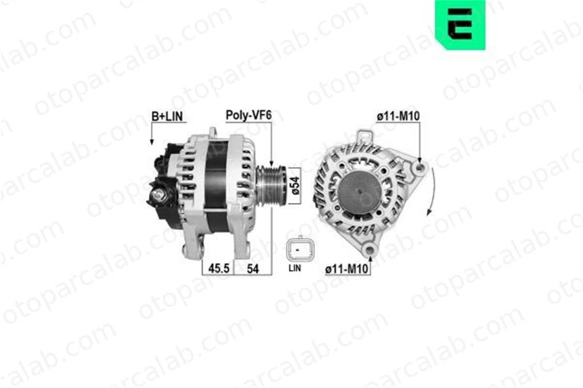 ERA 209720A Alternatör OPEL ZAFIRA LIFE Minibüs/Otobüs PEUGEOT 308 II A002TV0781ZE 1635591980