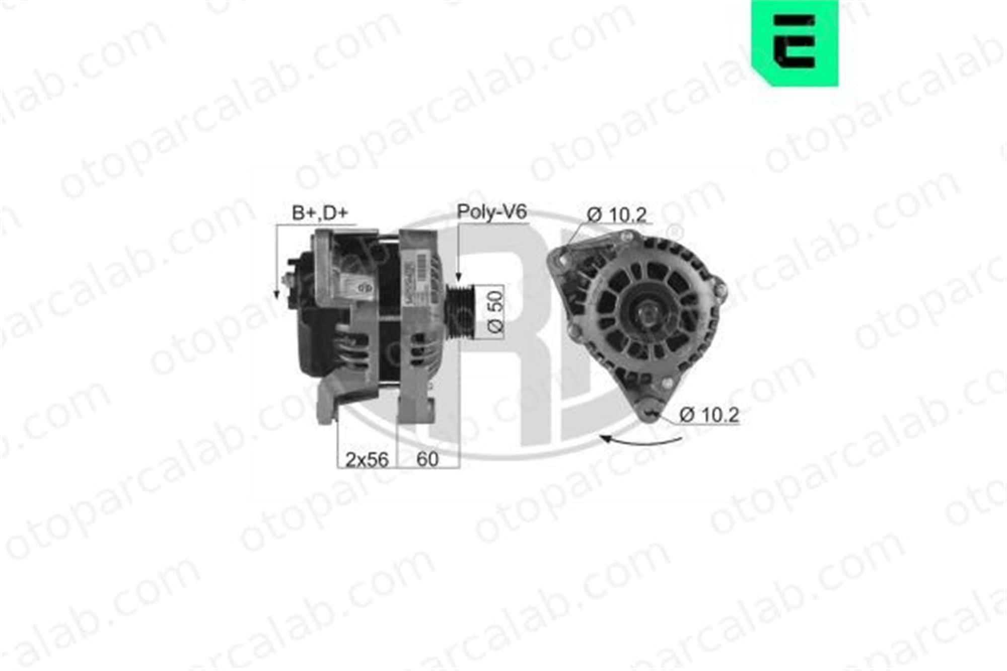 ERA 210003A Alternatör OPEL VECTRA B Station wagon ASTRA G Hatchback 3493814 R1530041