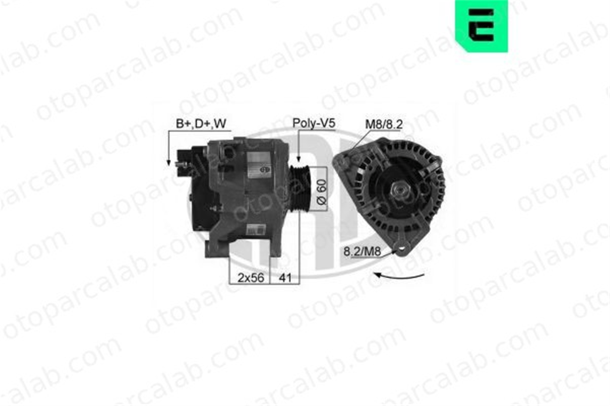 ERA 210010A Alternatör FORD ESCORT VI ESCORT VI Kombi van 1107446 1066047
