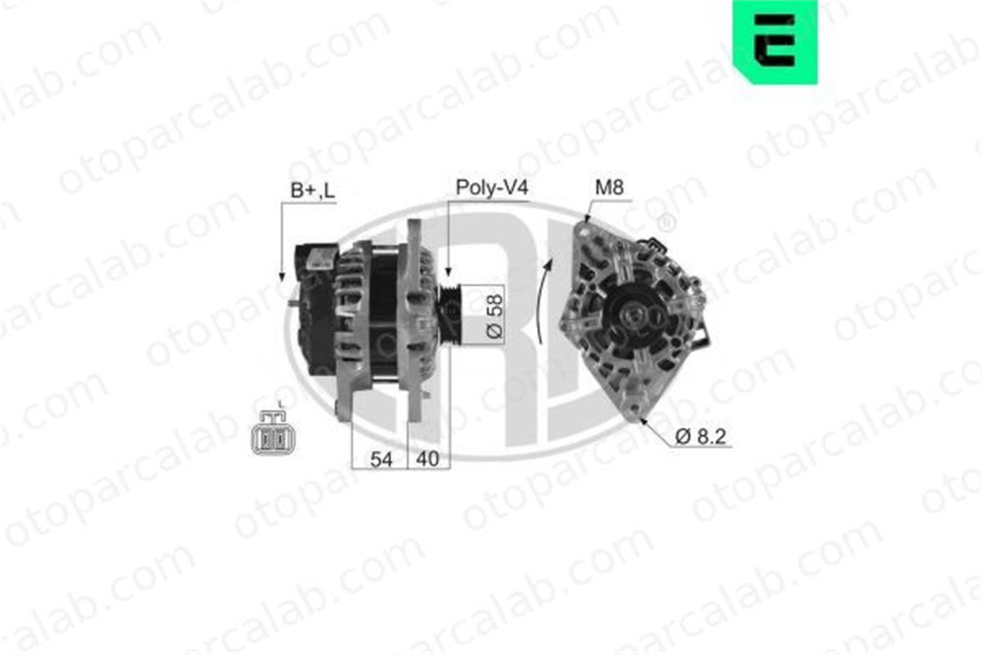 ERA 210022A Alternatör HYUNDAI ACCENT II ELANTRA III Sedan 3730023600 3730022650