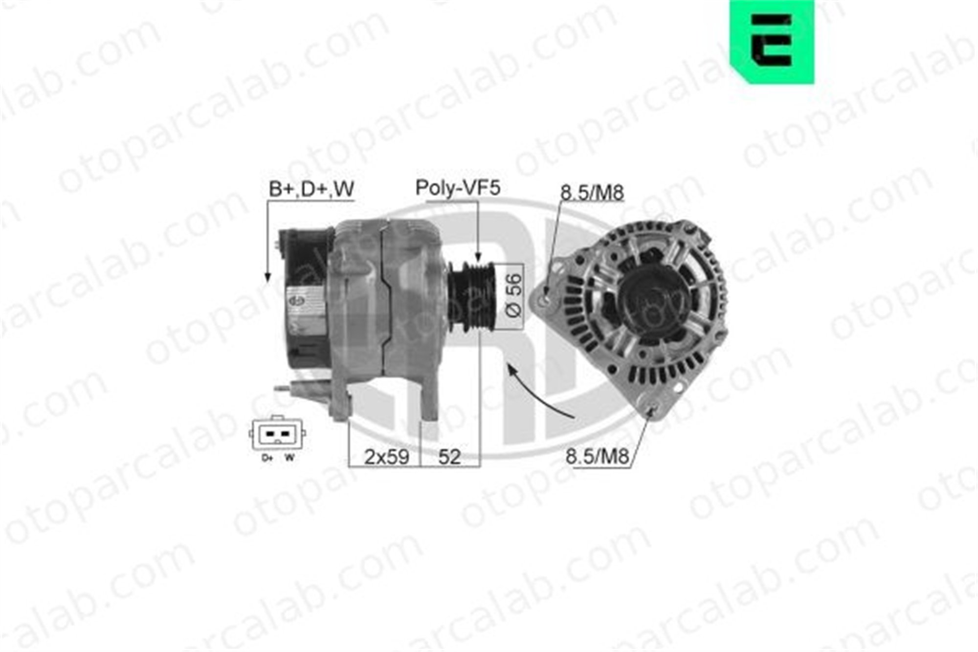 ERA 210047A Alternatör VW POLO III SEAT IBIZA II 28903026A 028 903 026 A