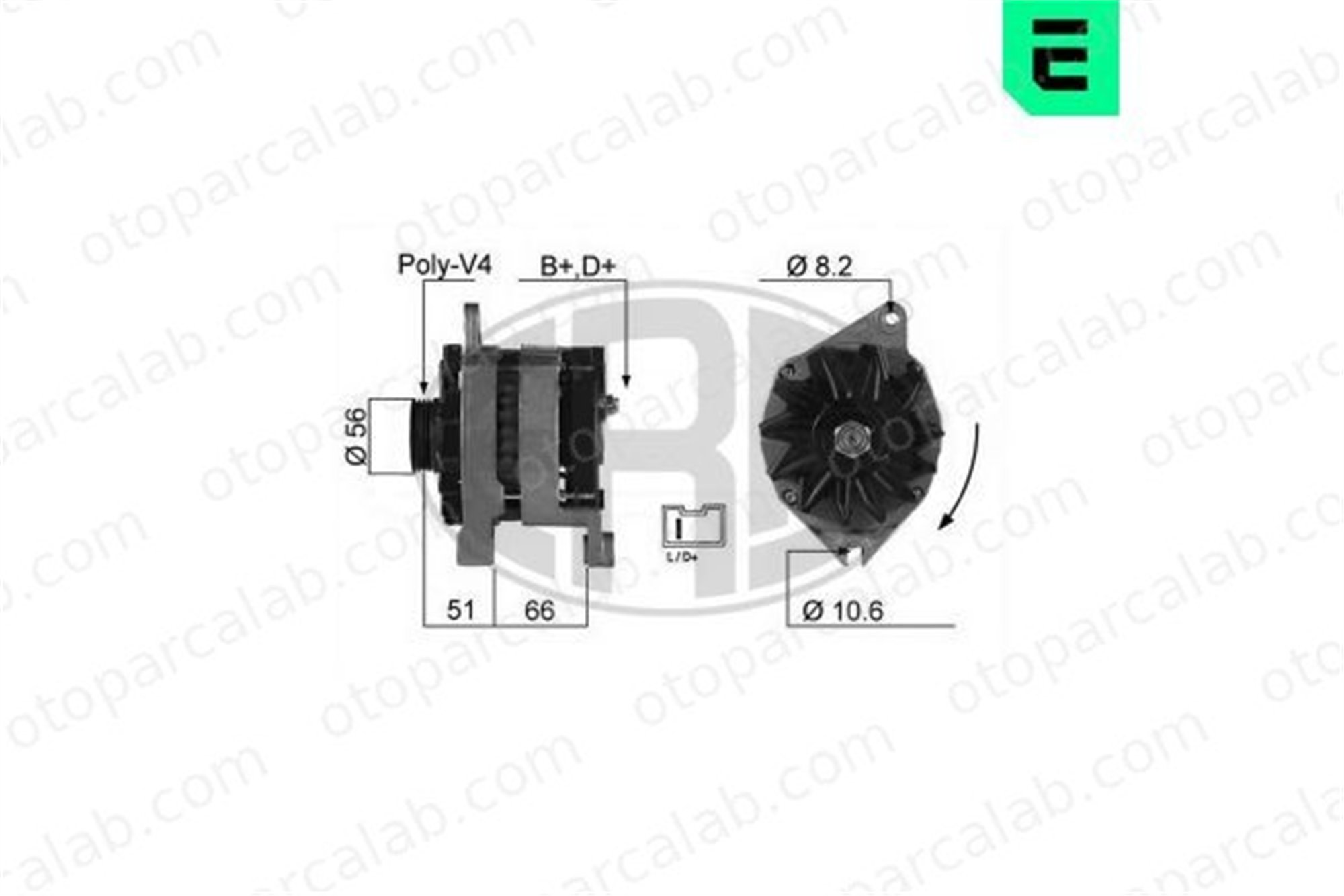 ERA 210073A Alternatör CITROËN BX BX Break 570525 555724