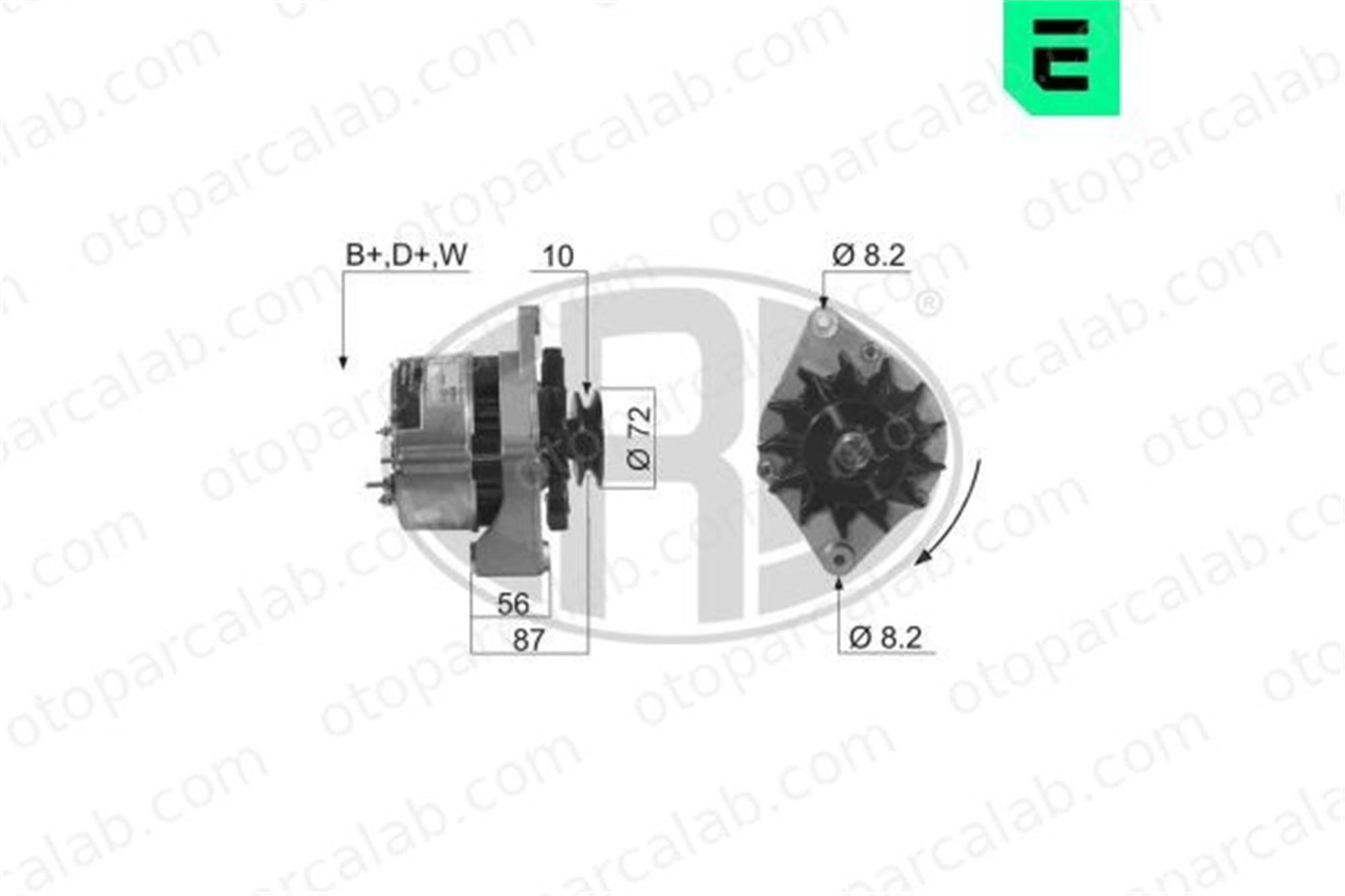 ERA 210074A Alternatör OPEL ASTRA F ASTRA F Kombi van 1204131 R1030079